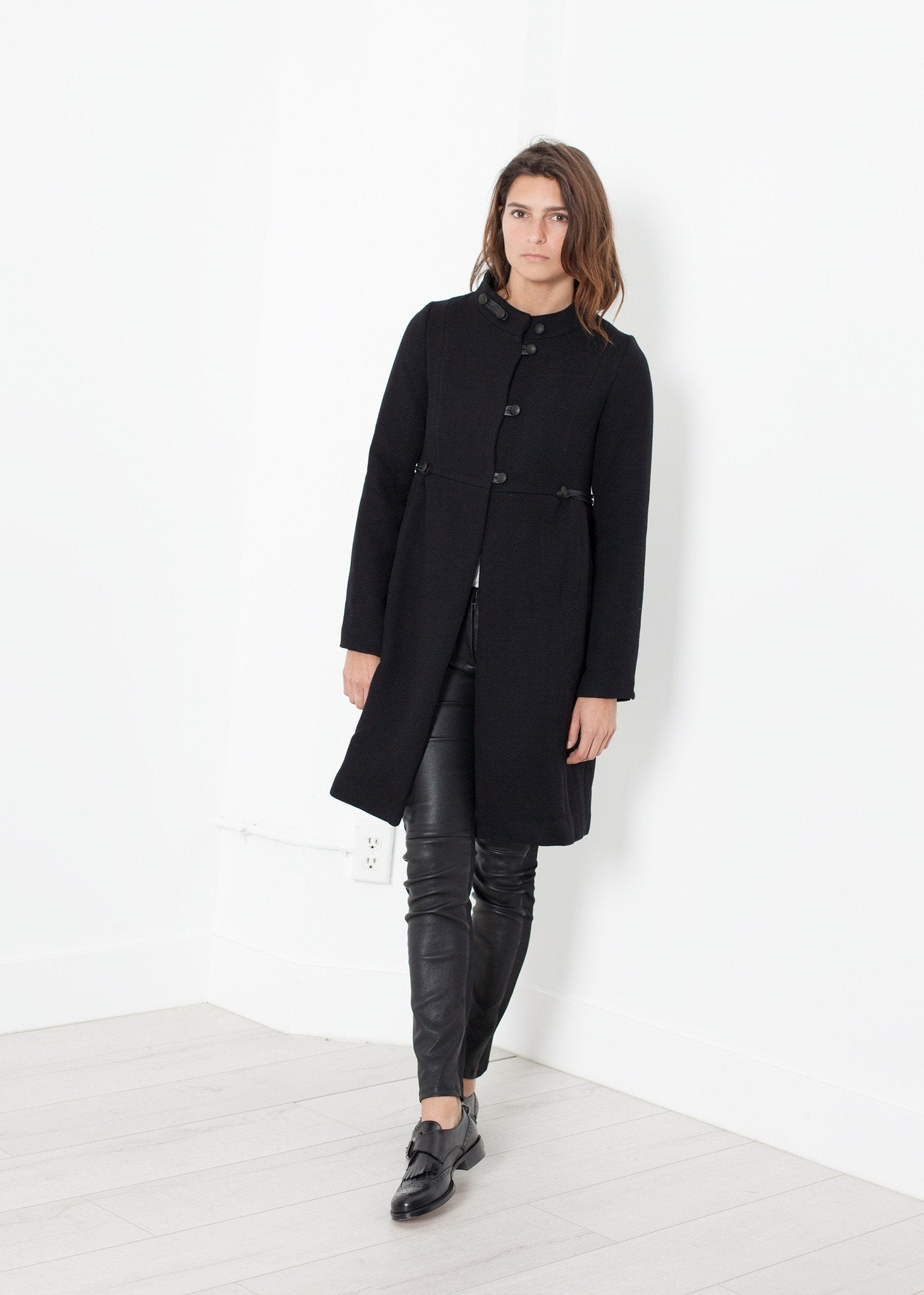 Zoulou Coat in Black|women's coats & jackets[option1]|[option2]|[option3] - hello