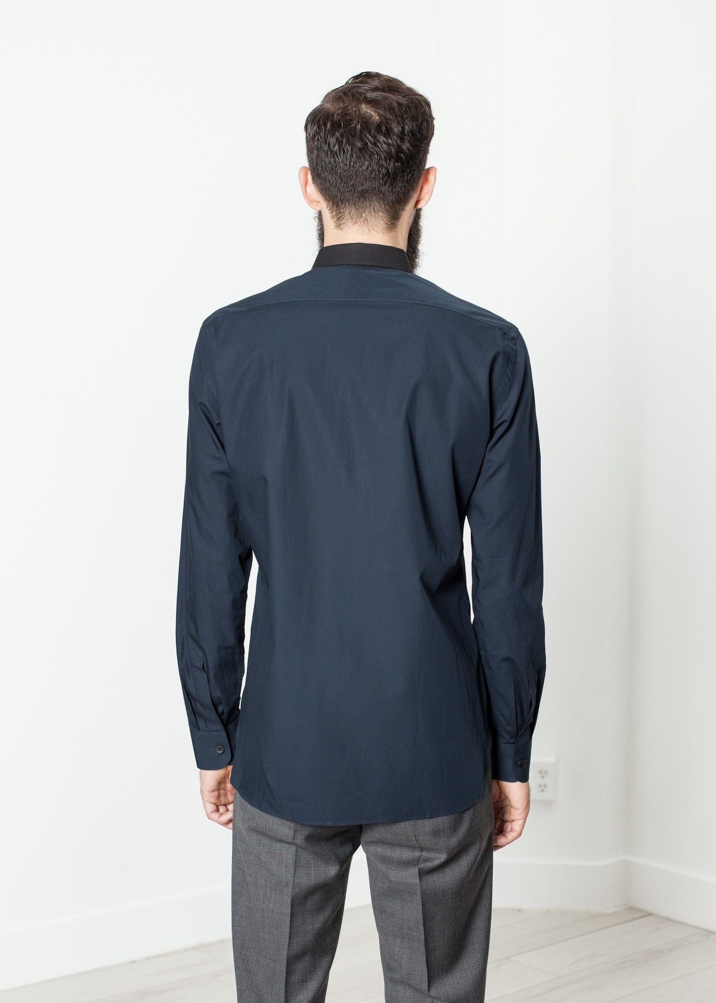 Camicia Classic Shirt in Navy|men's button-ups[option1]|[option2]|[option3] - hello