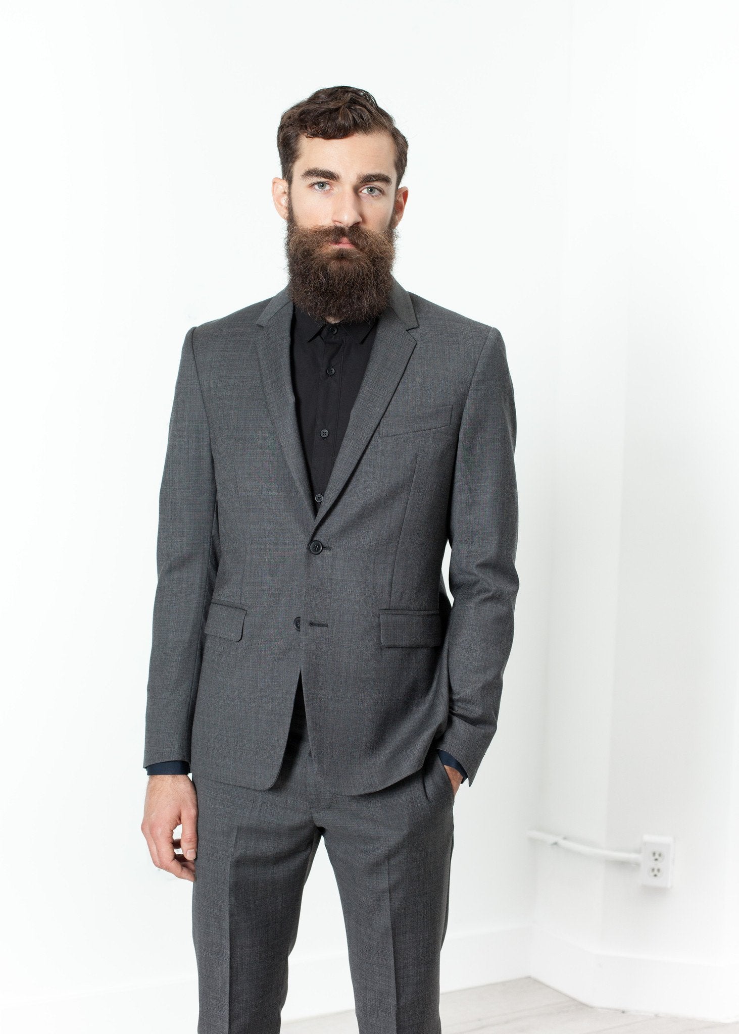 Men's Completo Suit in Grey|men's coats & jackets[option1]|[option2]|[option3] - hello