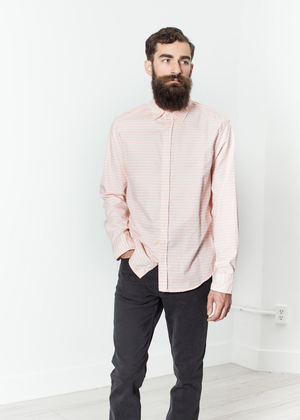Paul Shirt in Sherbet Stripe|men's button-ups[option1]|[option2]|[option3] - hello