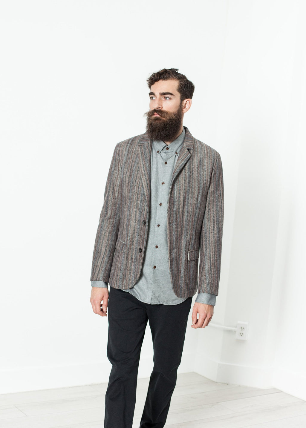 Watercolor Sport Jacket in Brown/Blue|men's coats & jackets[option1]|[option2]|[option3] - hello