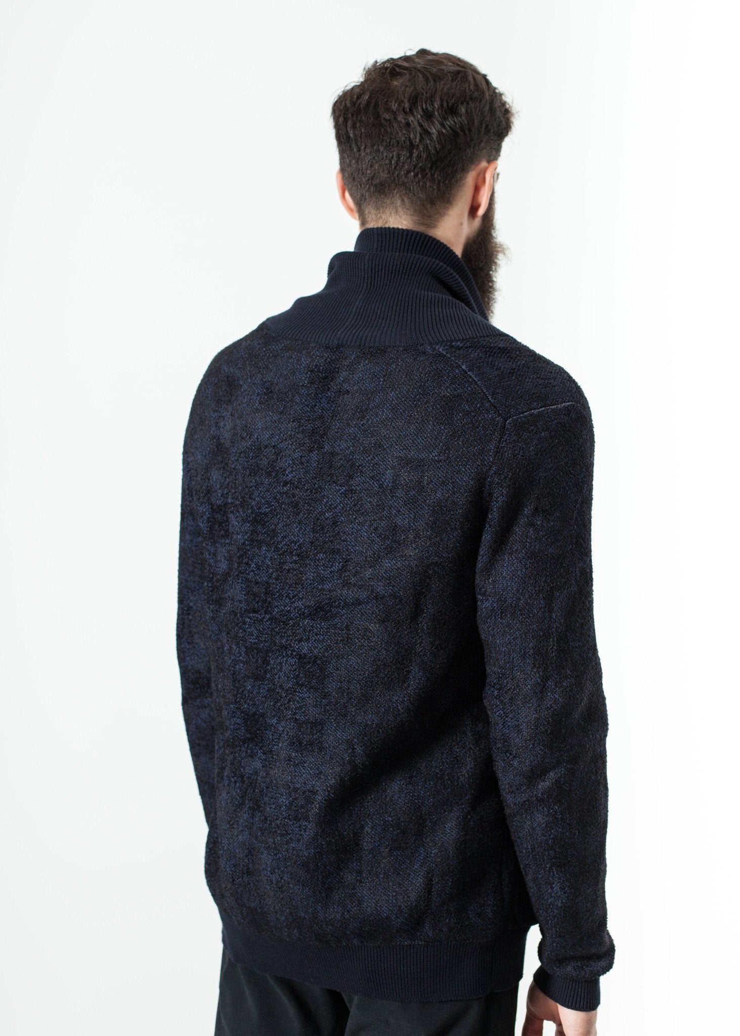 Giacca Madras Cardigan|men's knits[option1]|[option2]|[option3] - hello