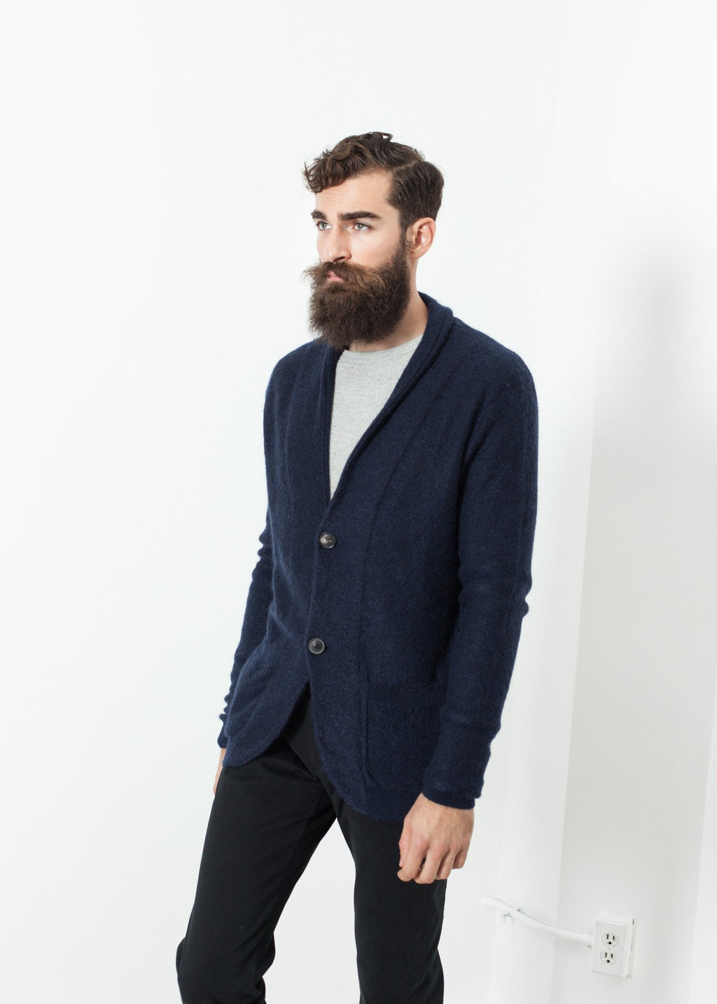 Giacca Mohair Cardigan|men's knits[option1]|[option2]|[option3] - hello