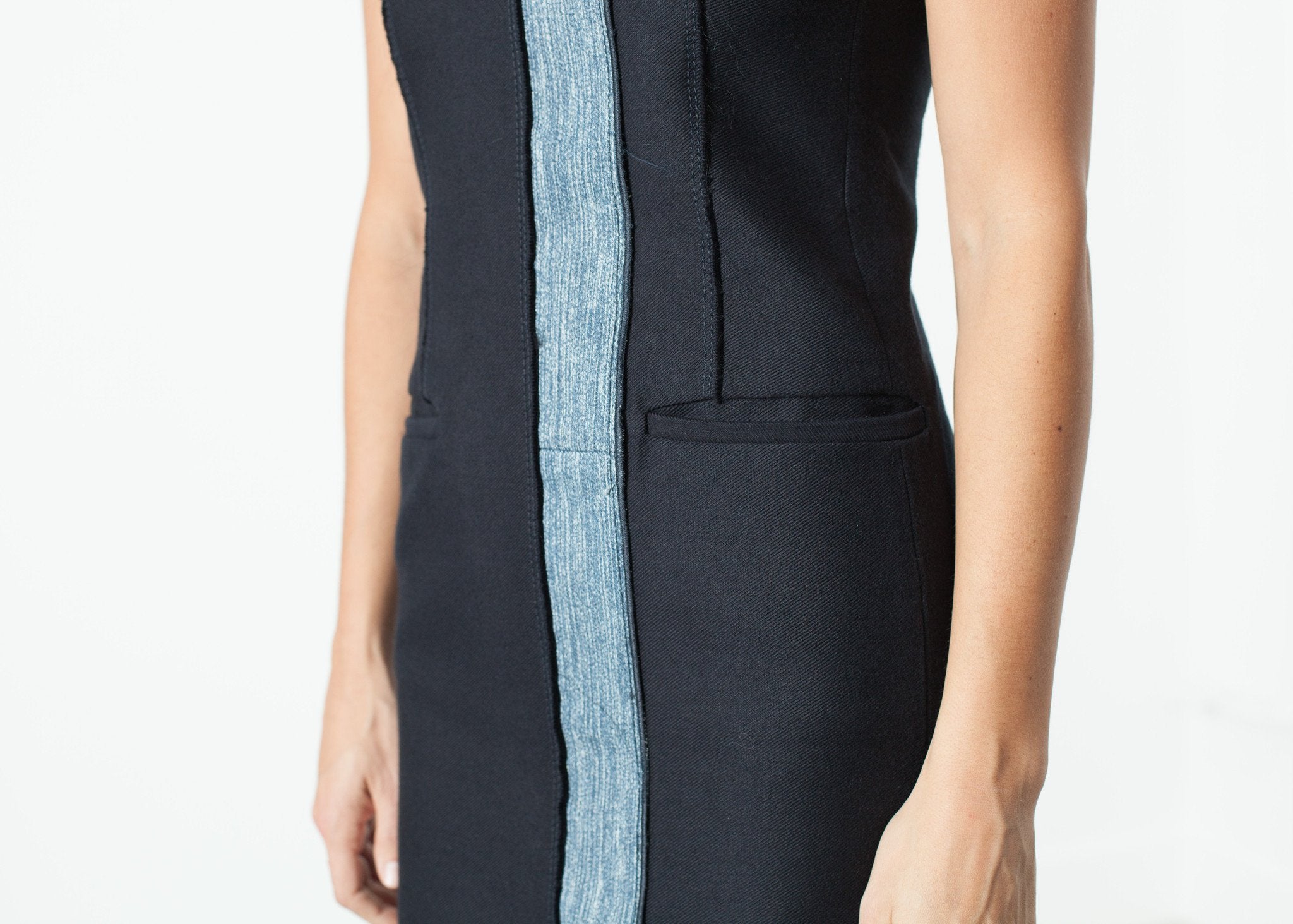 Denim Dress in Denim|women's dresses[option1]|[option2]|[option3] - hello