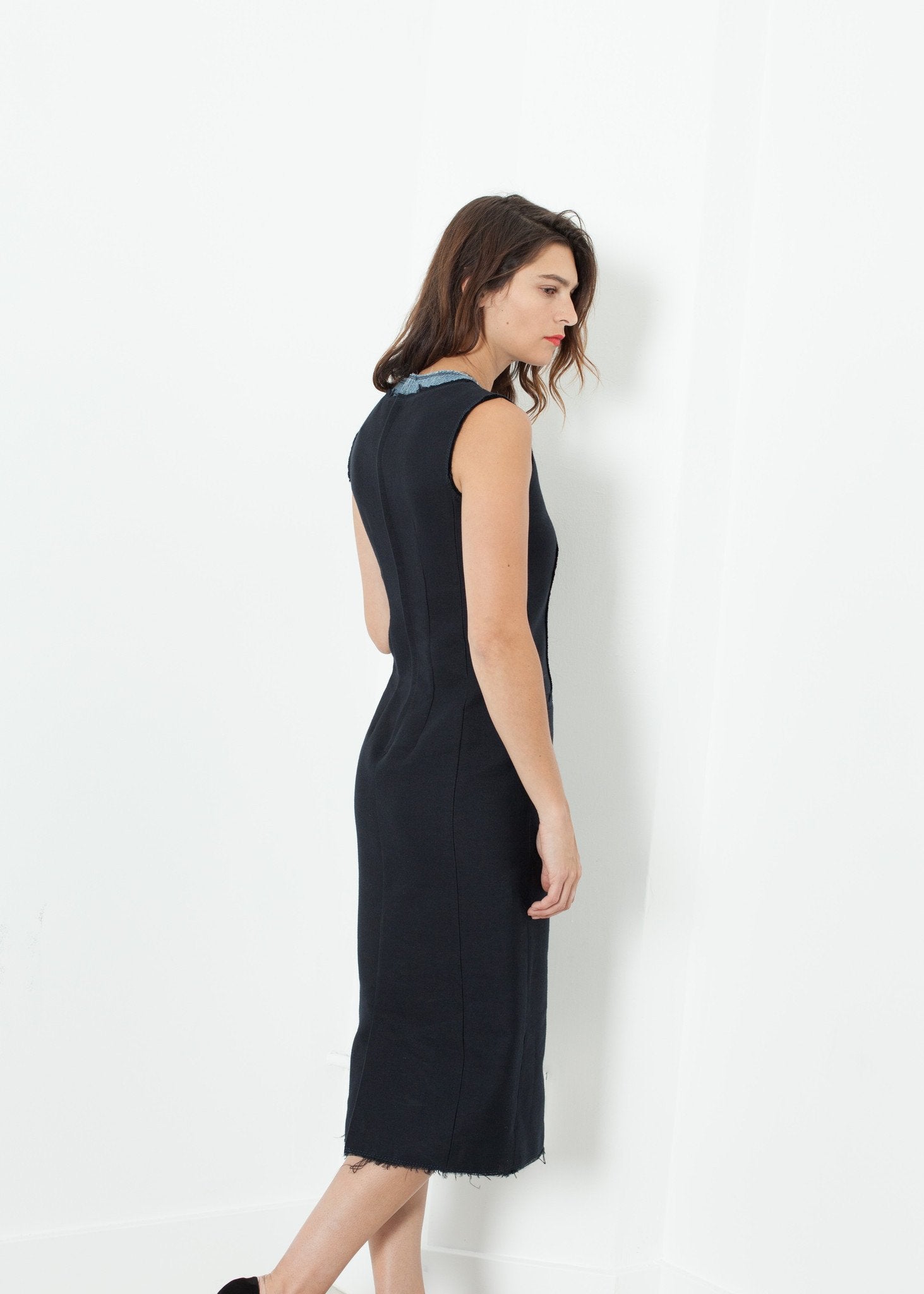 Denim Dress in Denim|women's dresses[option1]|[option2]|[option3] - hello