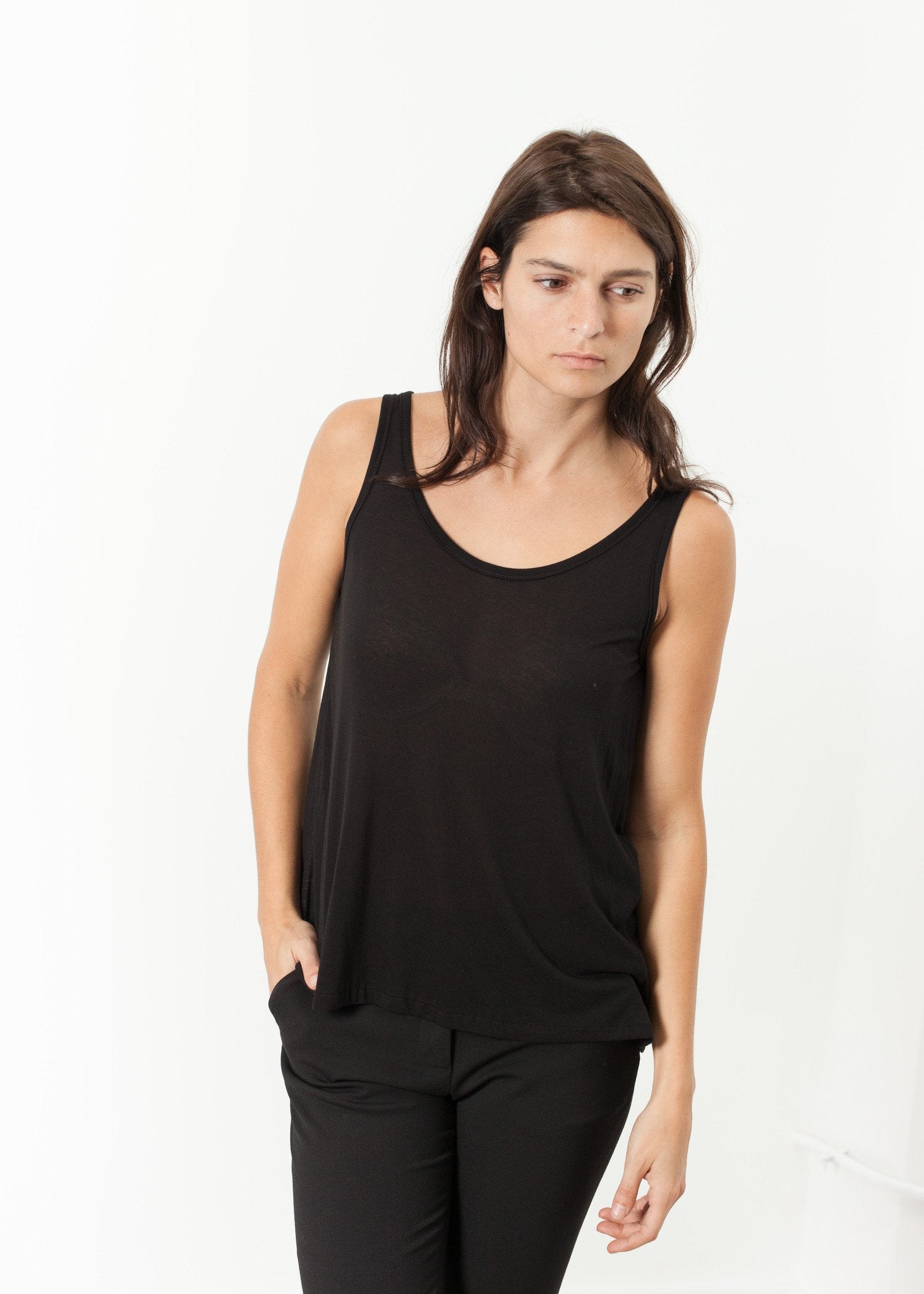 Brandy Tank in Black|women's t-shirts[option1]|[option2]|[option3] - hello