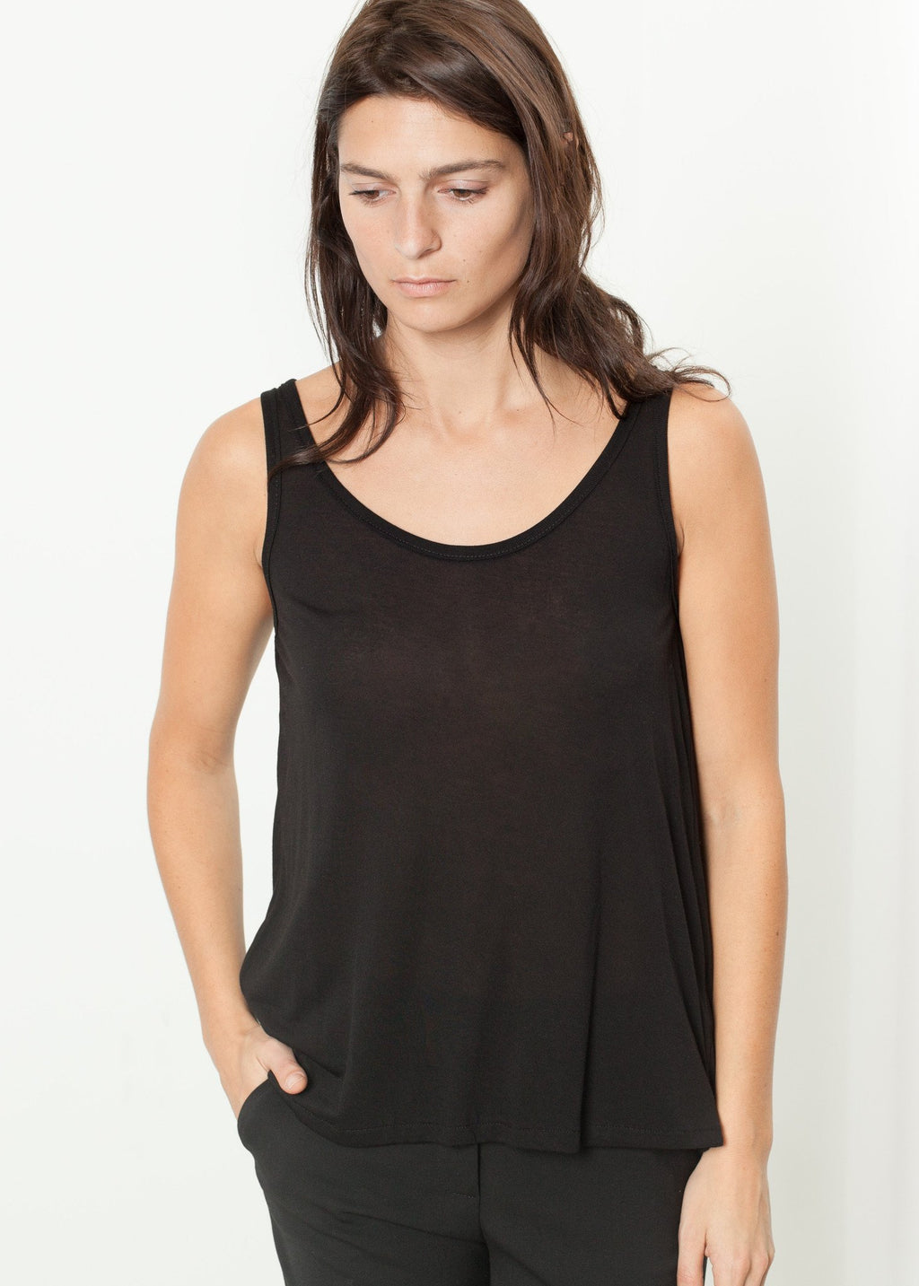 Brandy Tank in Black|women's t-shirts[option1]|[option2]|[option3] - hello
