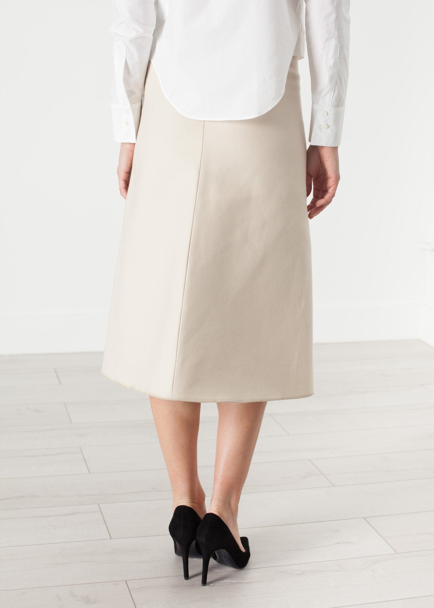 Tulle Pleat Skirt in Cream|women's skirts[option1]|[option2]|[option3] - hello