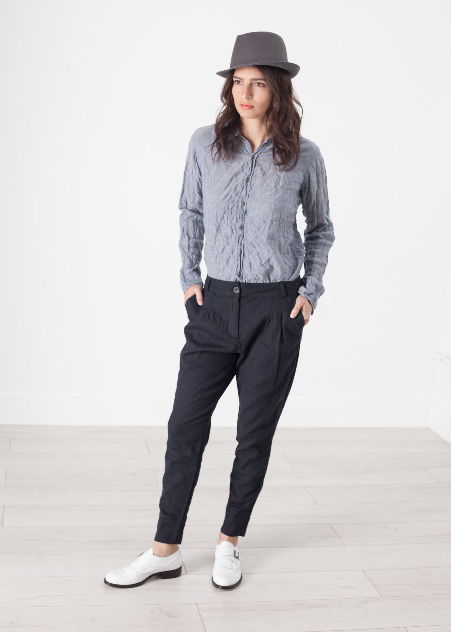 Charles Hat in Steel Grey|Women's Accessories[option1]|[option2]|[option3] - hello