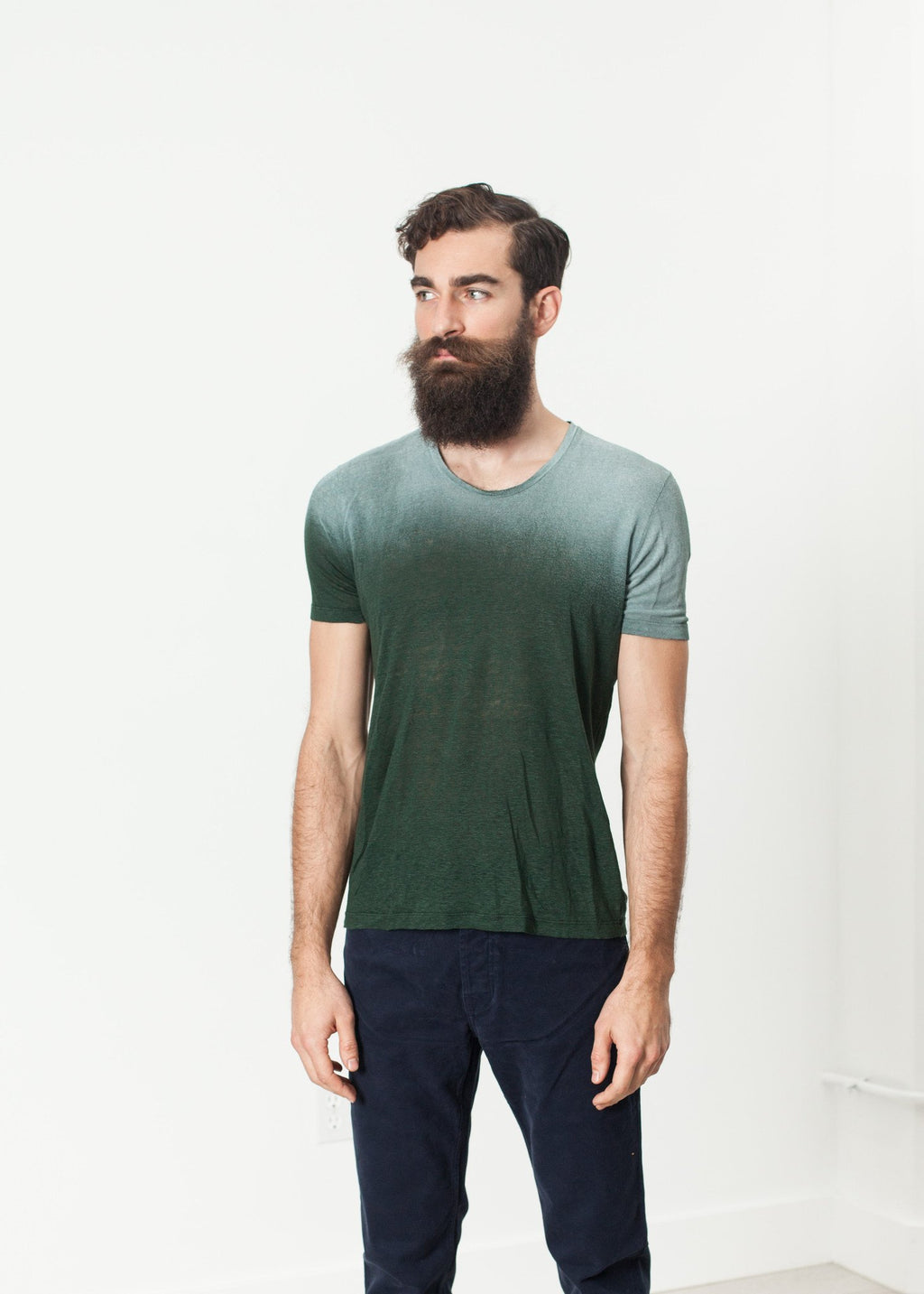 Overprint T-Shirt in Green|men's t-shirts[option1]|[option2]|[option3] - hello