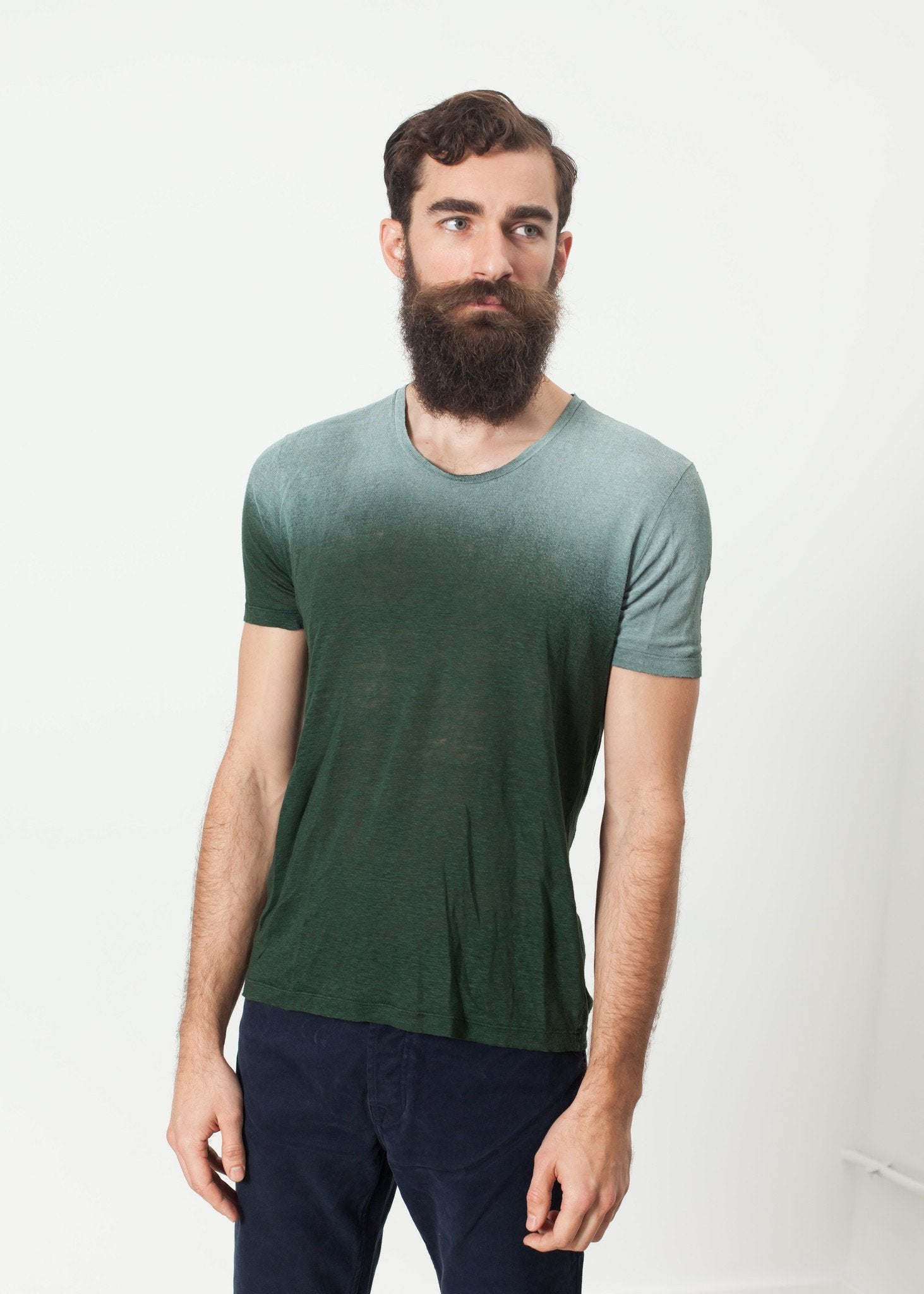 Overprint T-Shirt in Green|men's t-shirts[option1]|[option2]|[option3] - hello