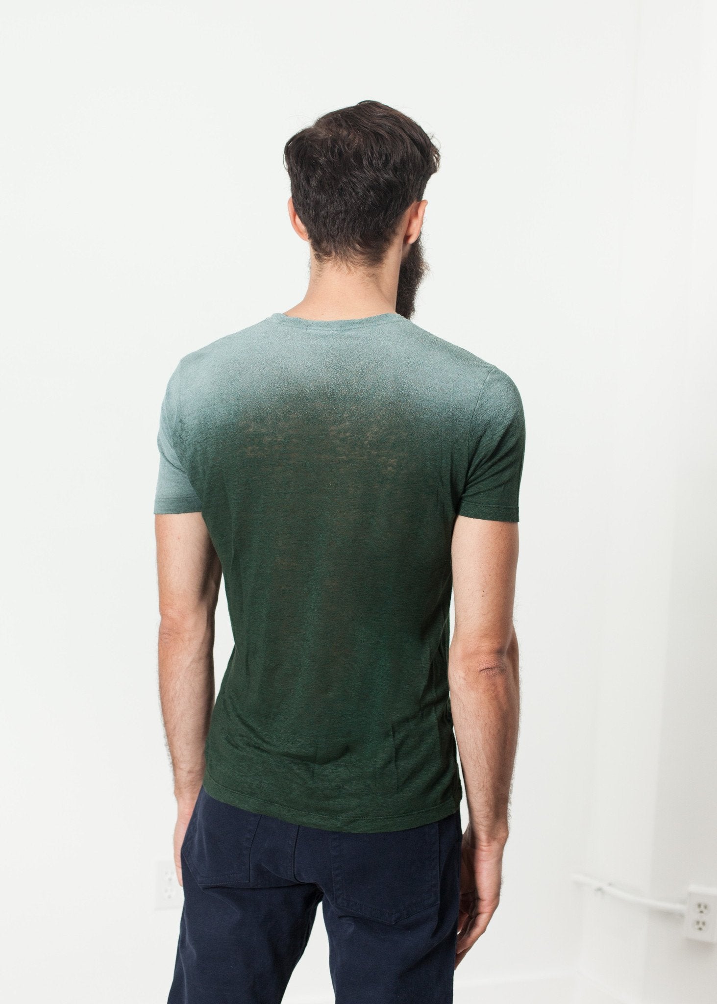 Overprint T-Shirt in Green|men's t-shirts[option1]|[option2]|[option3] - hello