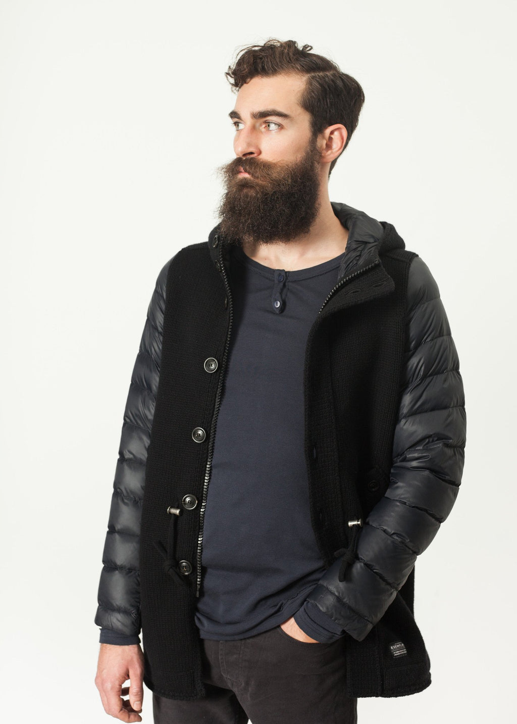 Hooded Parka in Black|men's coats & jackets[option1]|[option2]|[option3] - hello
