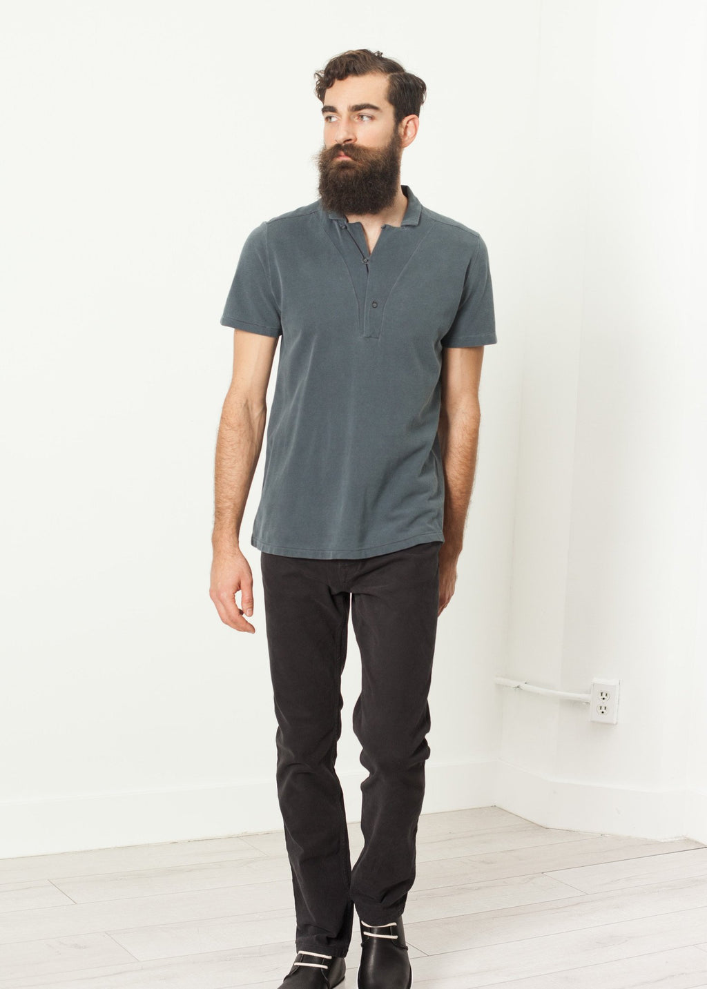 Lio Shirt in Grey|men's[option1]|[option2]|[option3] - hello