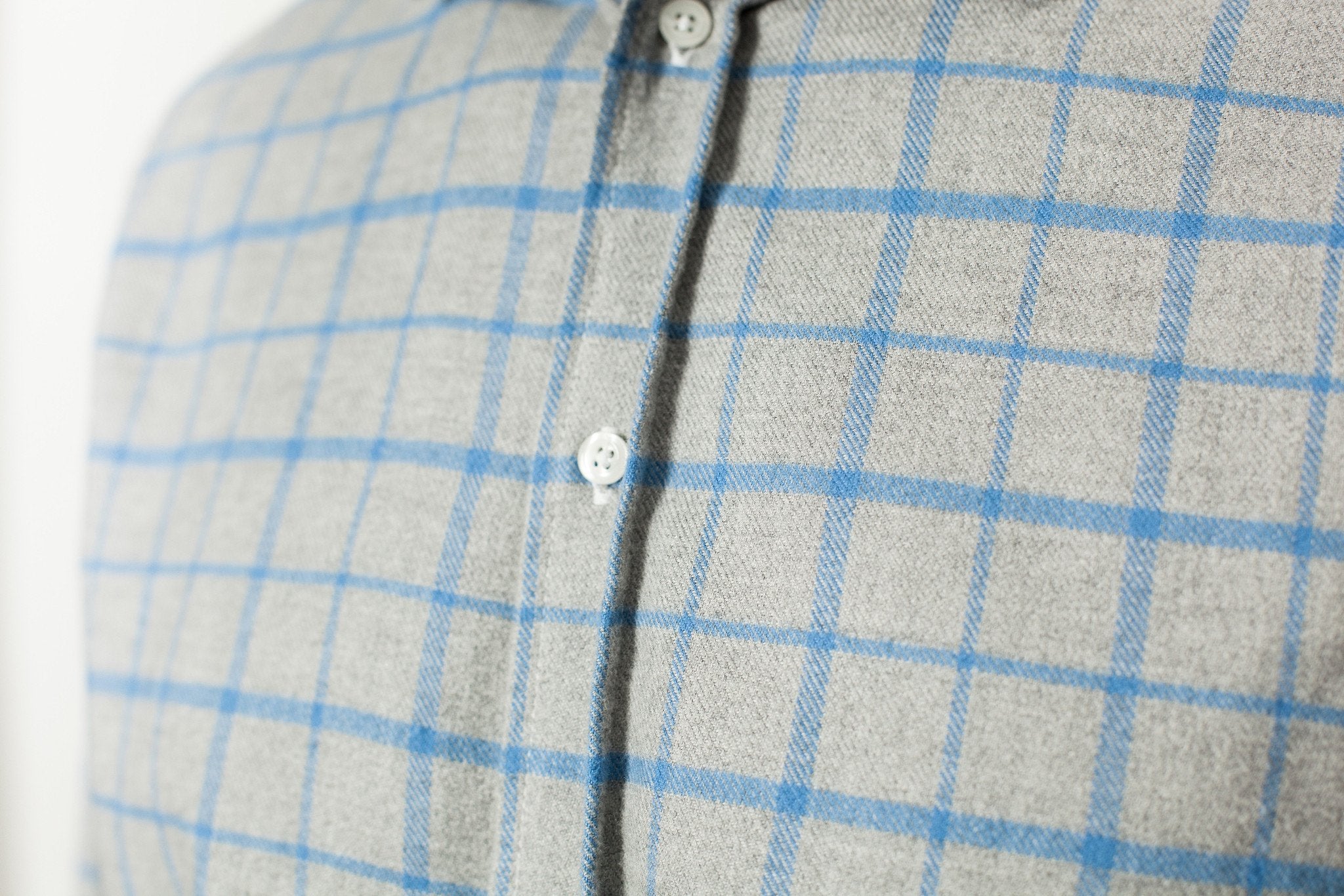 Paul Shirt in Grey Flannel|men's button-ups[option1]|[option2]|[option3] - hello