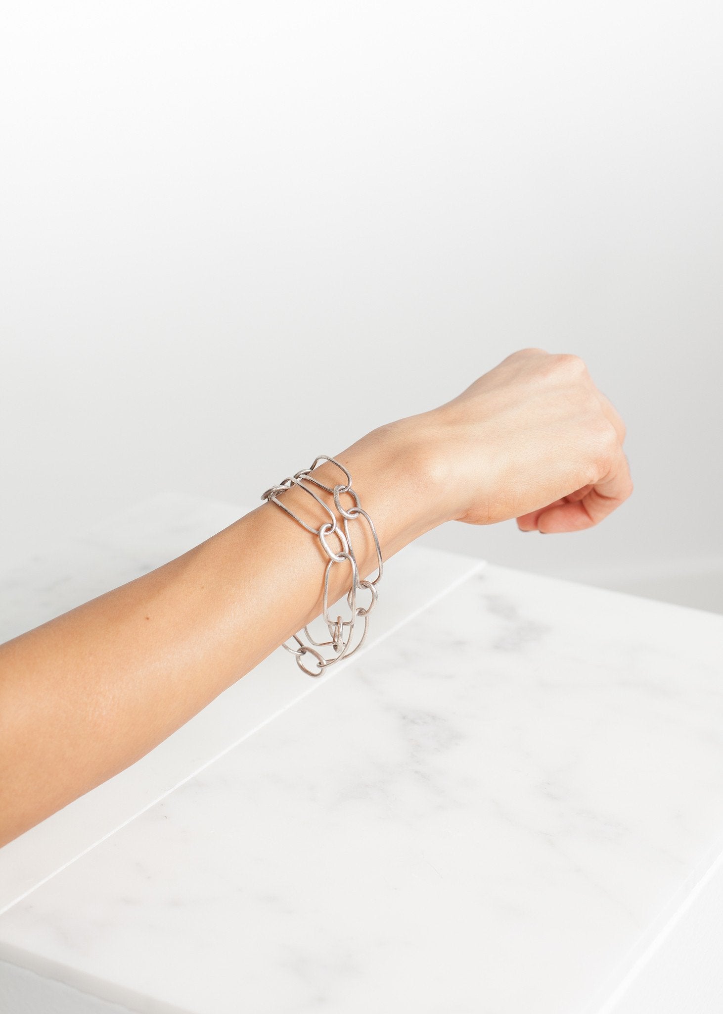 Bracelet 70 in Burnished Silver|unisex bracelets[option1]|[option2]|[option3] - hello