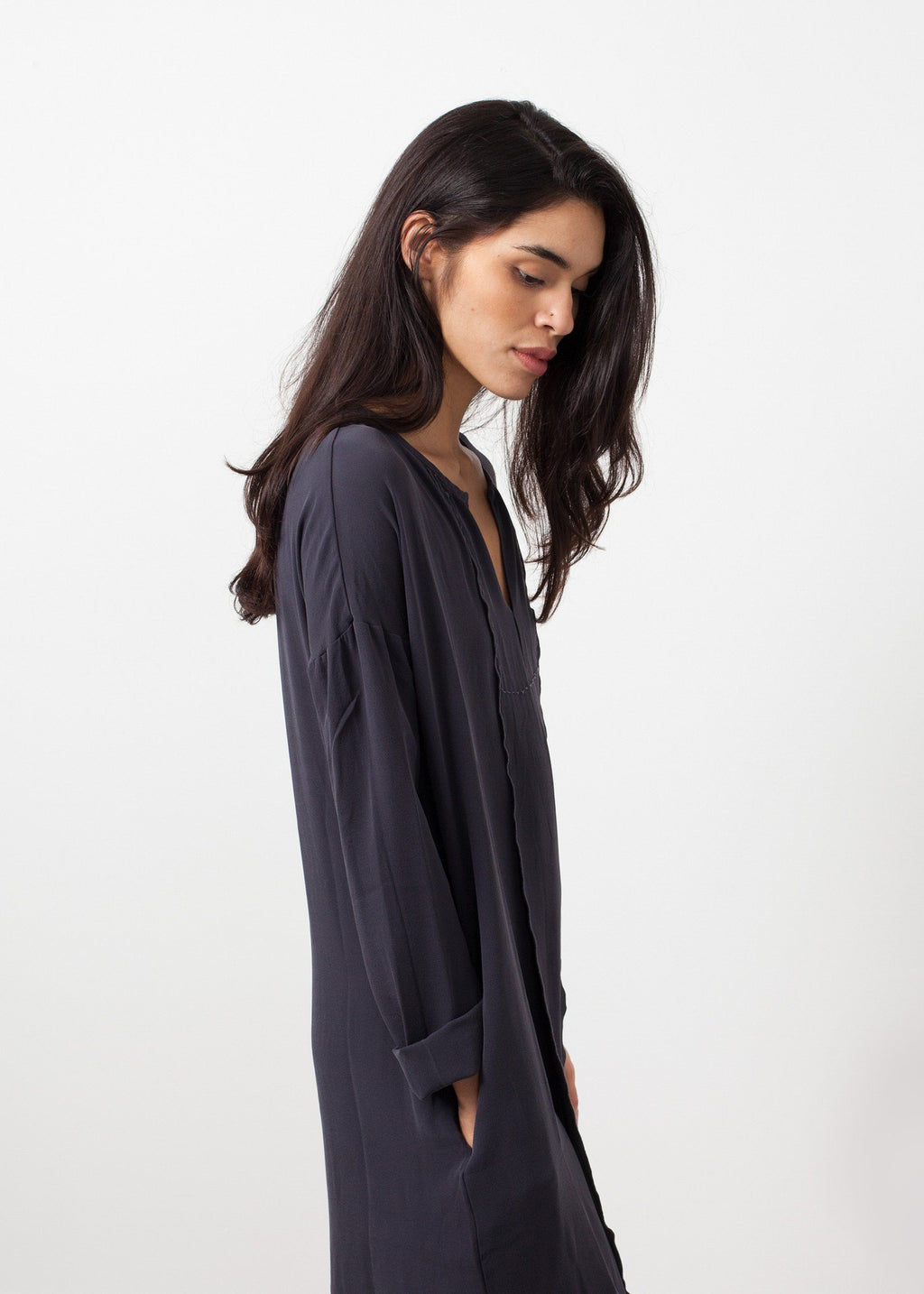 Long Sleeve Silk Dress|women's dresses[option1]|[option2]|[option3] - hello