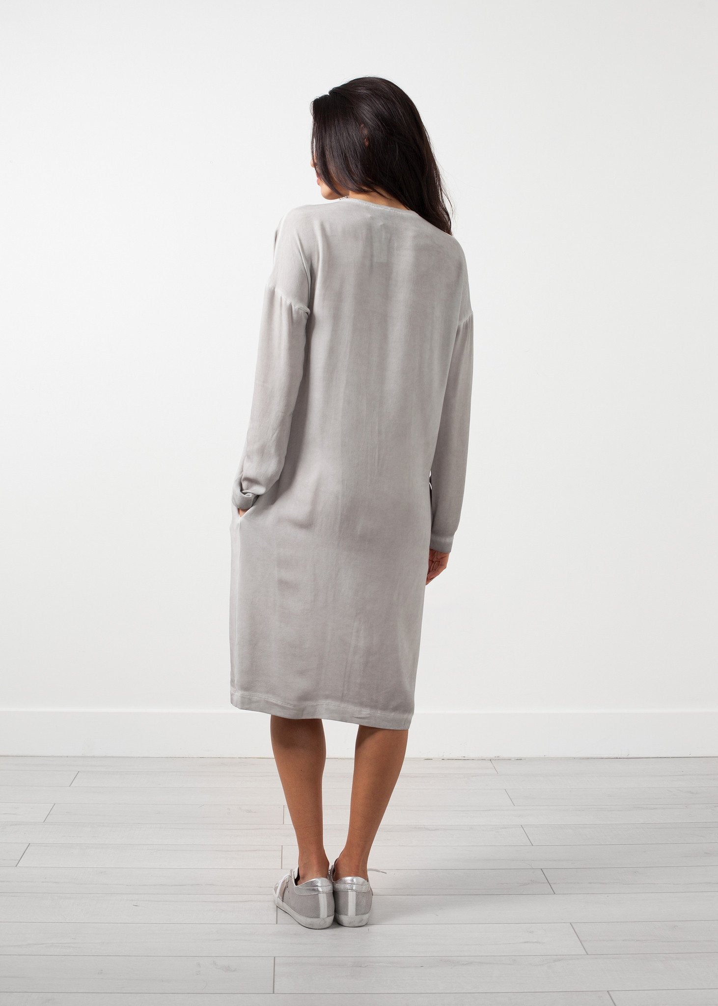 Long Sleeve Silk Dress|women's dresses[option1]|[option2]|[option3] - hello
