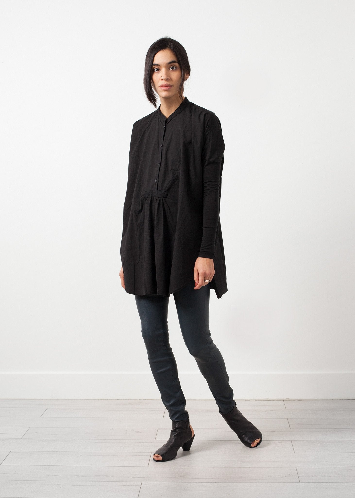 Oversized Bibbed Blouse|women's tops[option1]|[option2]|[option3] - hello