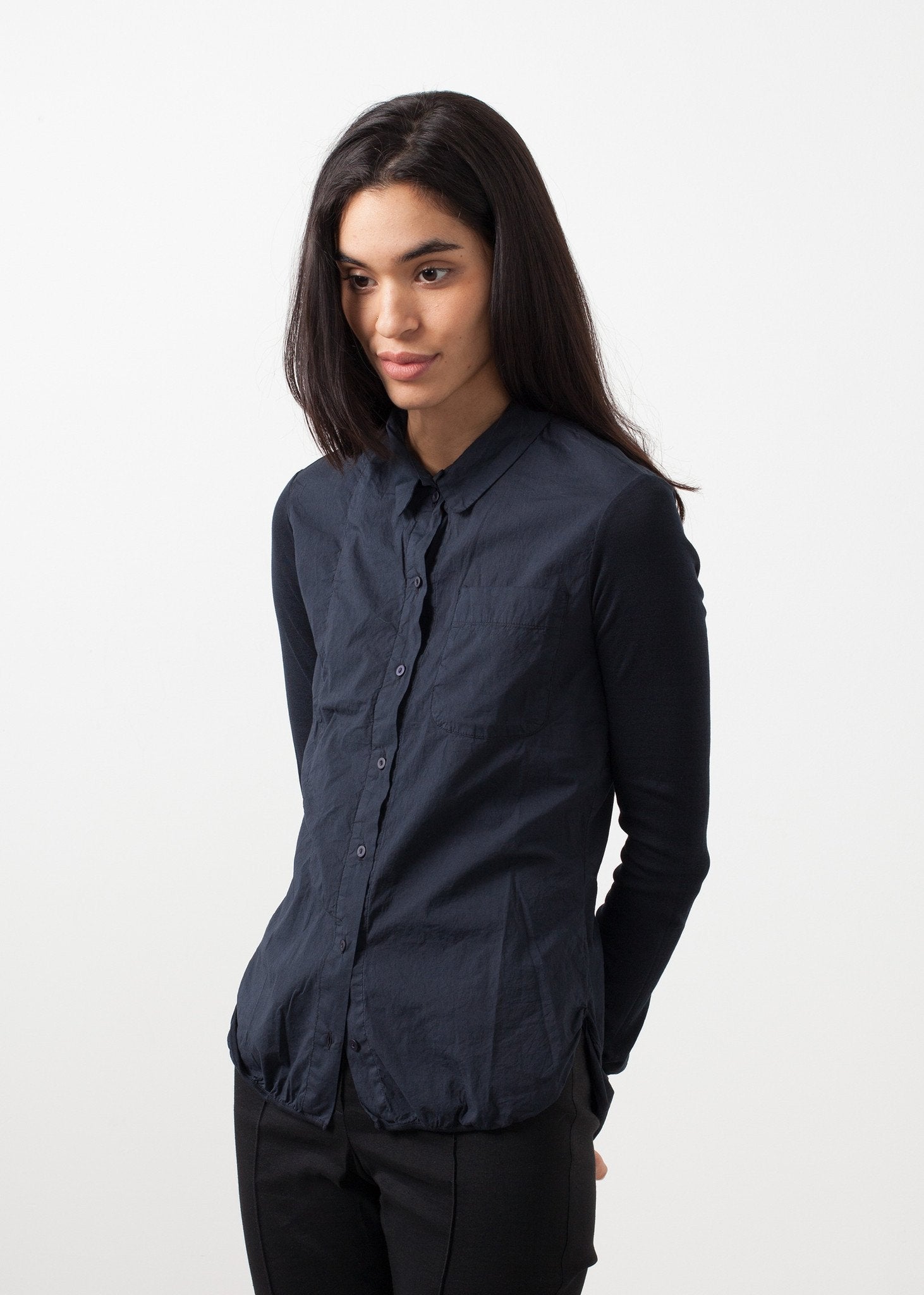 Soft Sleeve Button Up|women's button-ups[option1]|[option2]|[option3] - hello