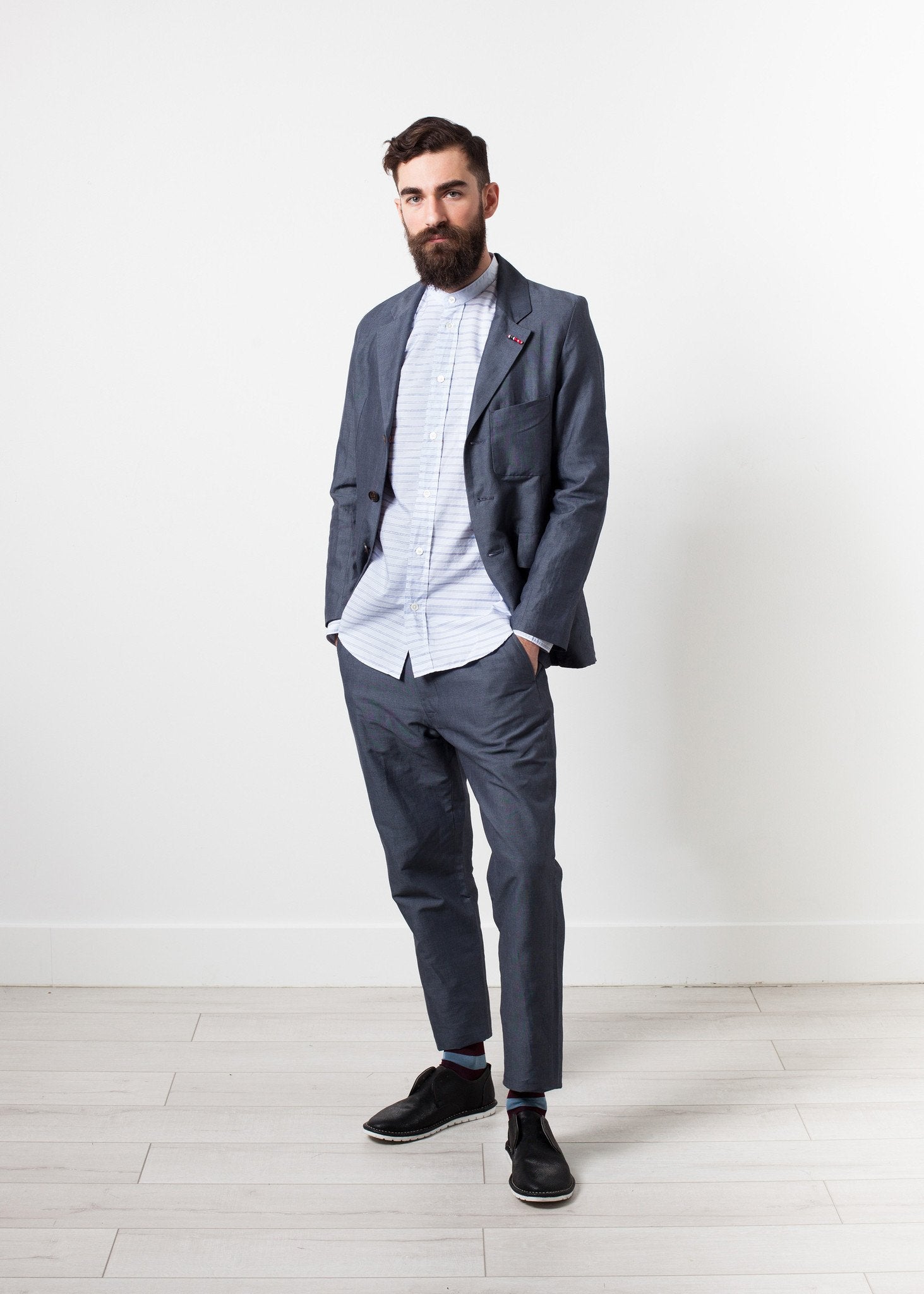 Mandarin Collar Formal Shirt|Mens Shirts[option1]|[option2]|[option3] - hello