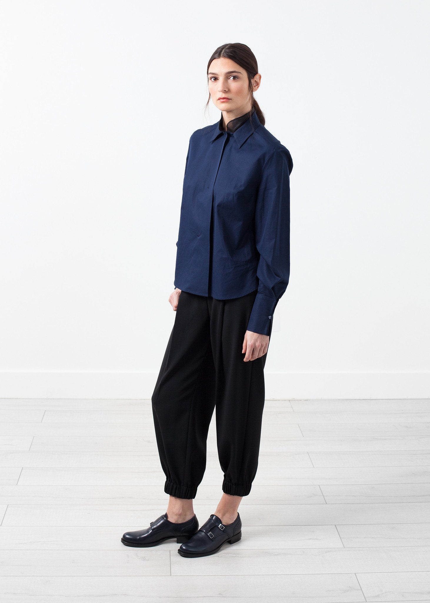 Sheer Silk Collar Button Up|women's button-ups[option1]|[option2]|[option3] - hello