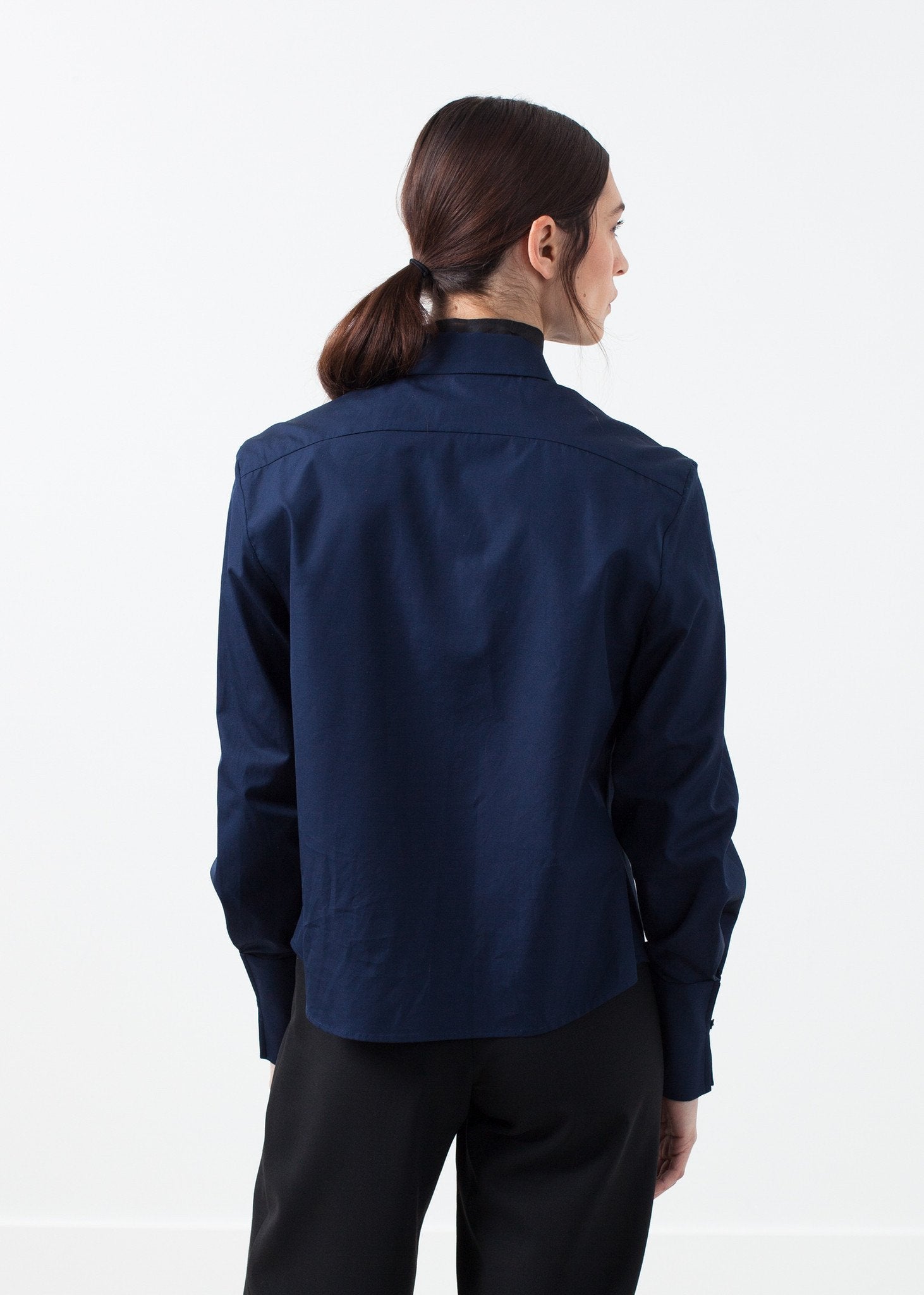 Sheer Silk Collar Button Up|women's button-ups[option1]|[option2]|[option3] - hello