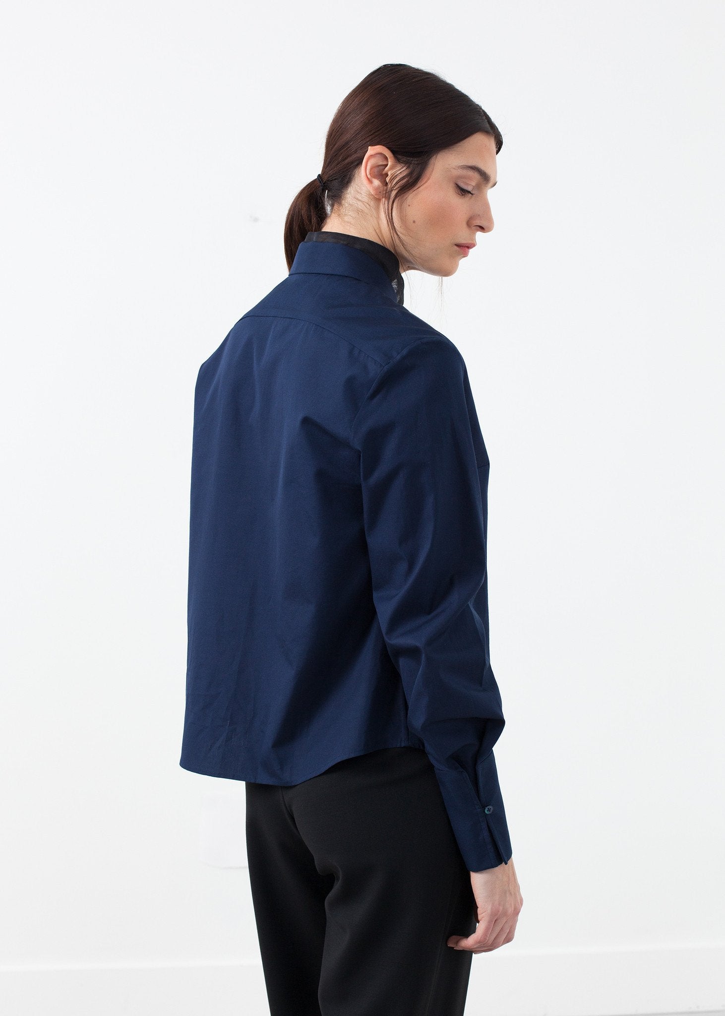 Sheer Silk Collar Button Up|women's button-ups[option1]|[option2]|[option3] - hello