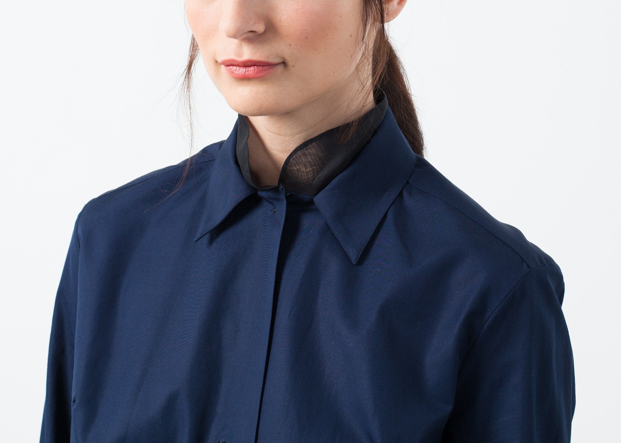 Sheer Silk Collar Button Up|women's button-ups[option1]|[option2]|[option3] - hello