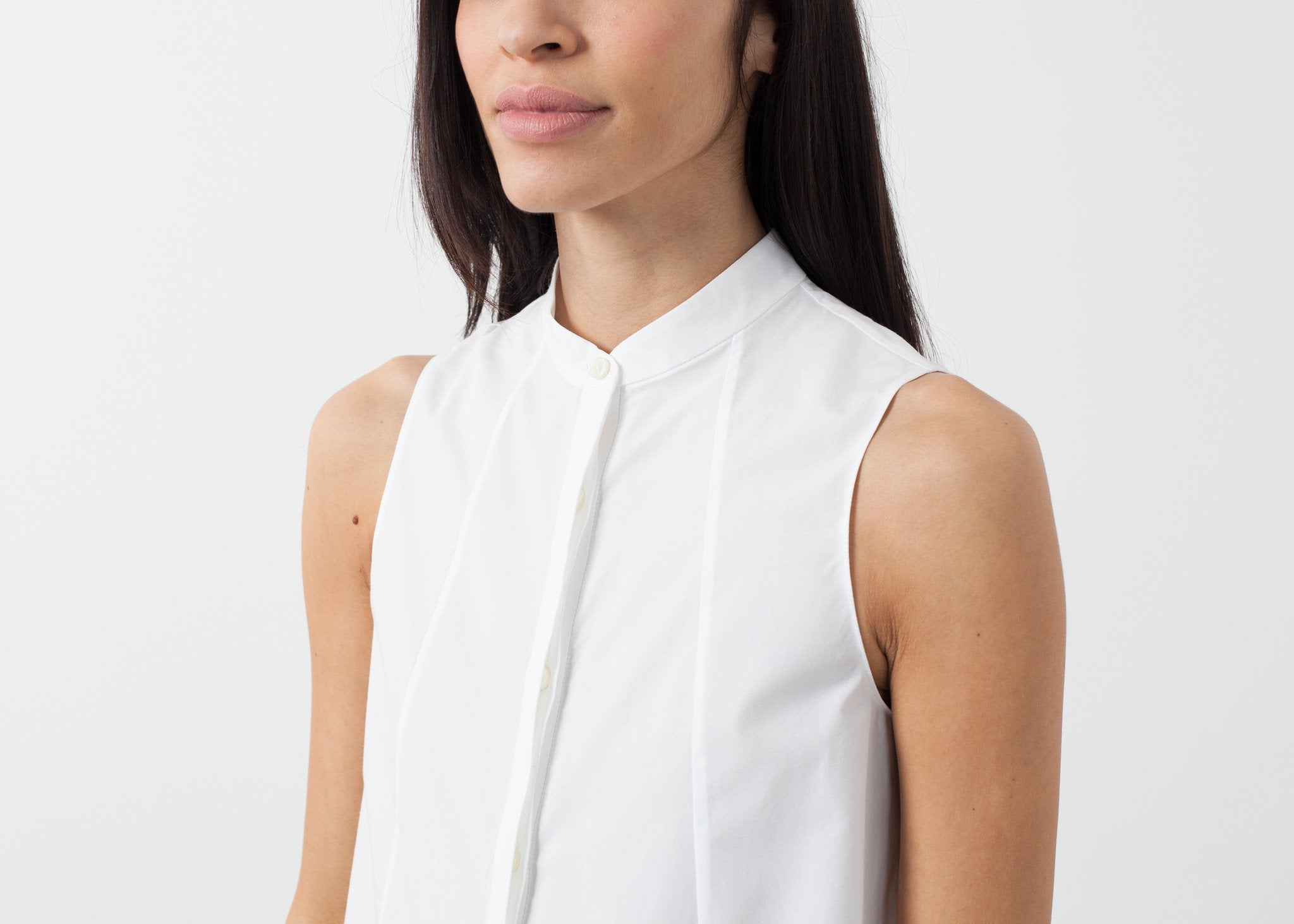 Sleeveless Tunic|women's button-ups[option1]|[option2]|[option3] - hello