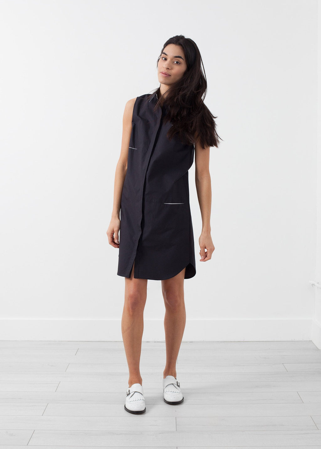 Sleeveless Hidden Pocket Dress|women's dresses[option1]|[option2]|[option3] - hello