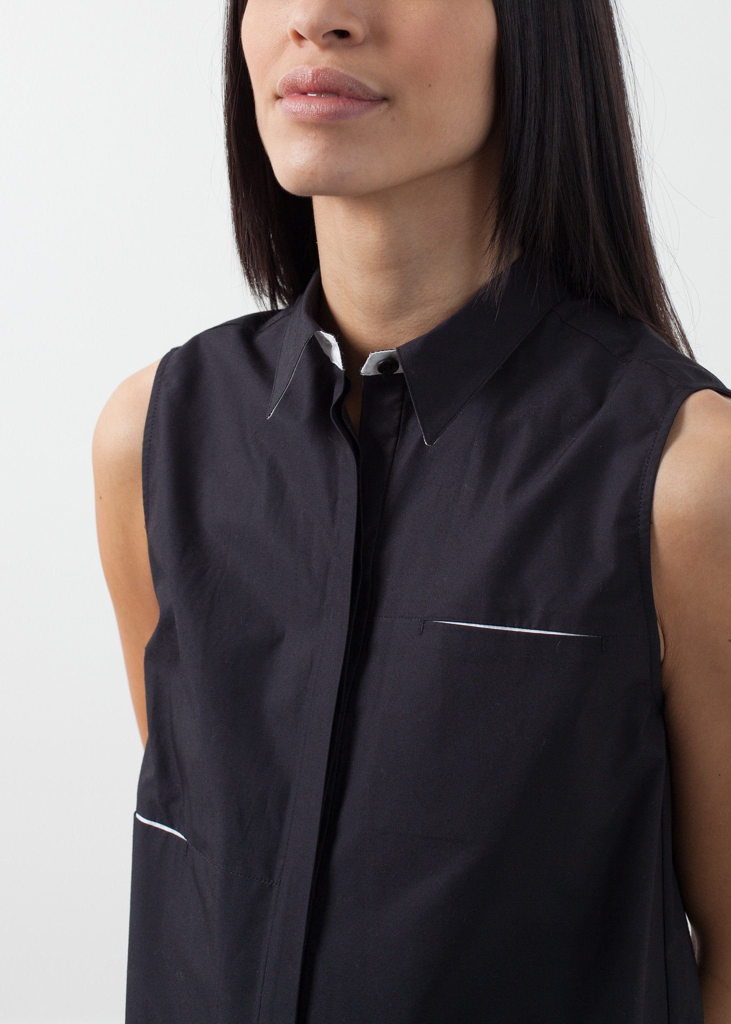 Sleeveless Hidden Pocket Dress|women's dresses[option1]|[option2]|[option3] - hello