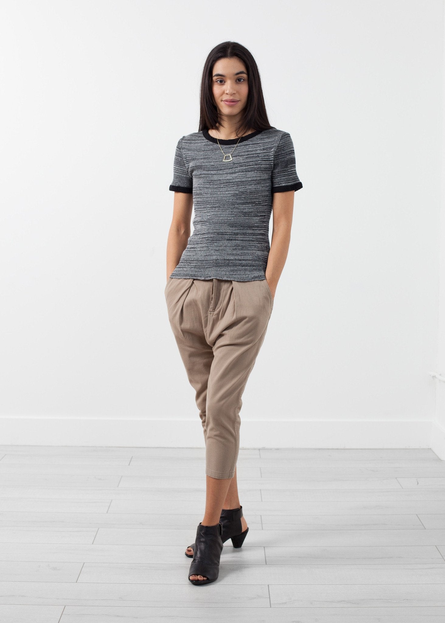 Waffle Knit Crew|women's t-shirts[option1]|[option2]|[option3] - hello