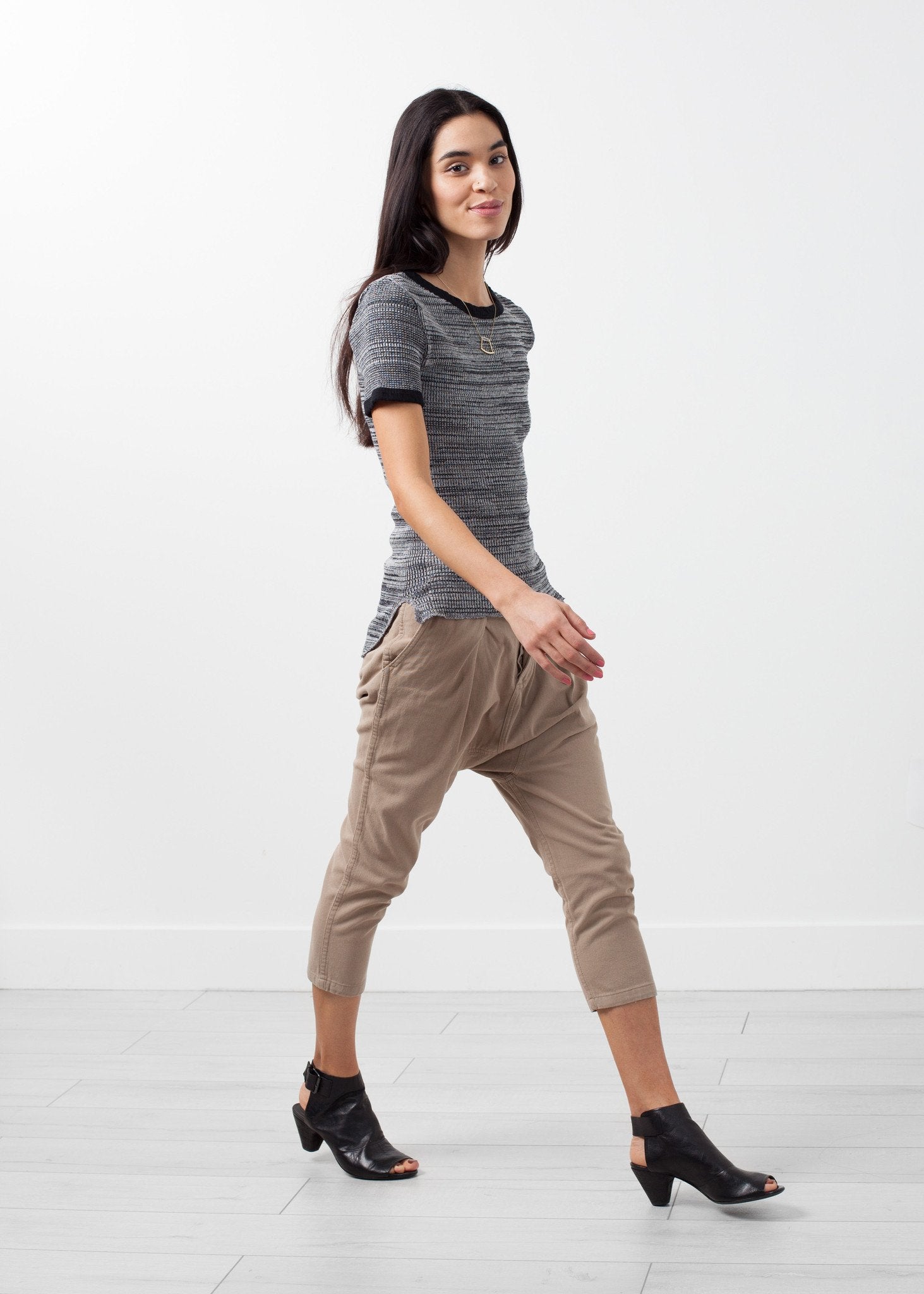 Waffle Knit Crew|women's t-shirts[option1]|[option2]|[option3] - hello