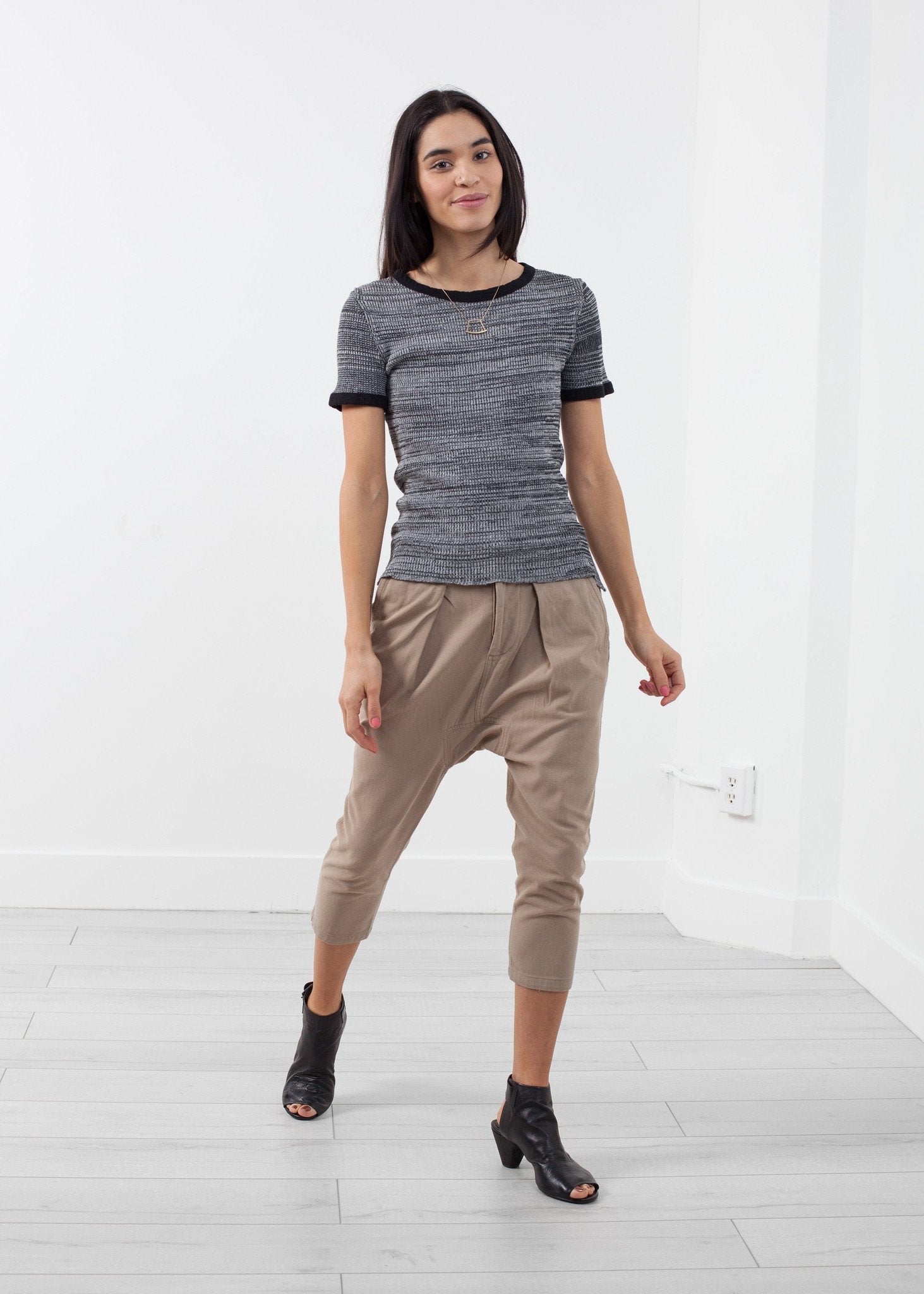 Waffle Knit Crew|women's t-shirts[option1]|[option2]|[option3] - hello