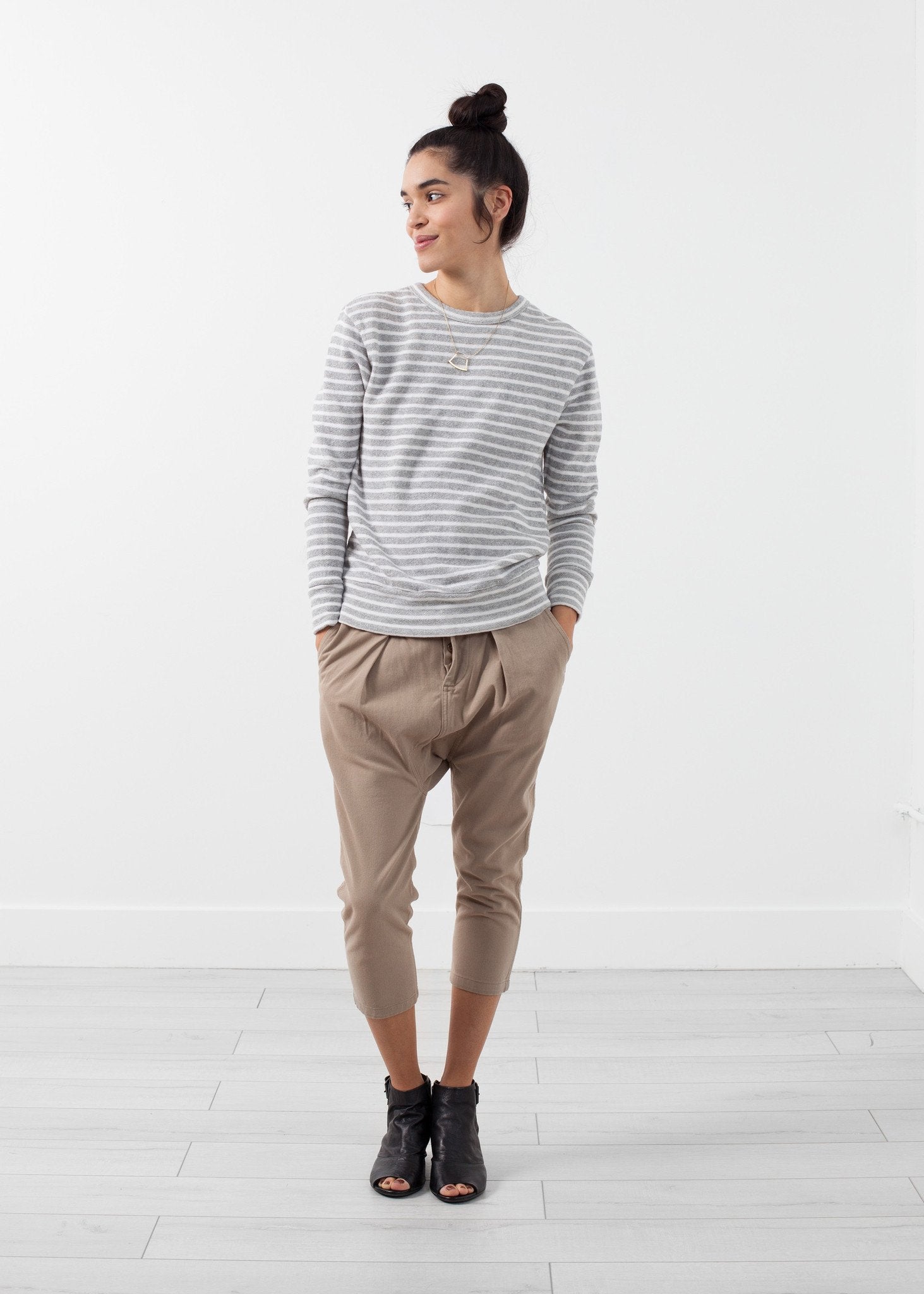 Striped Pullover|women's knitwear[option1]|[option2]|[option3] - hello