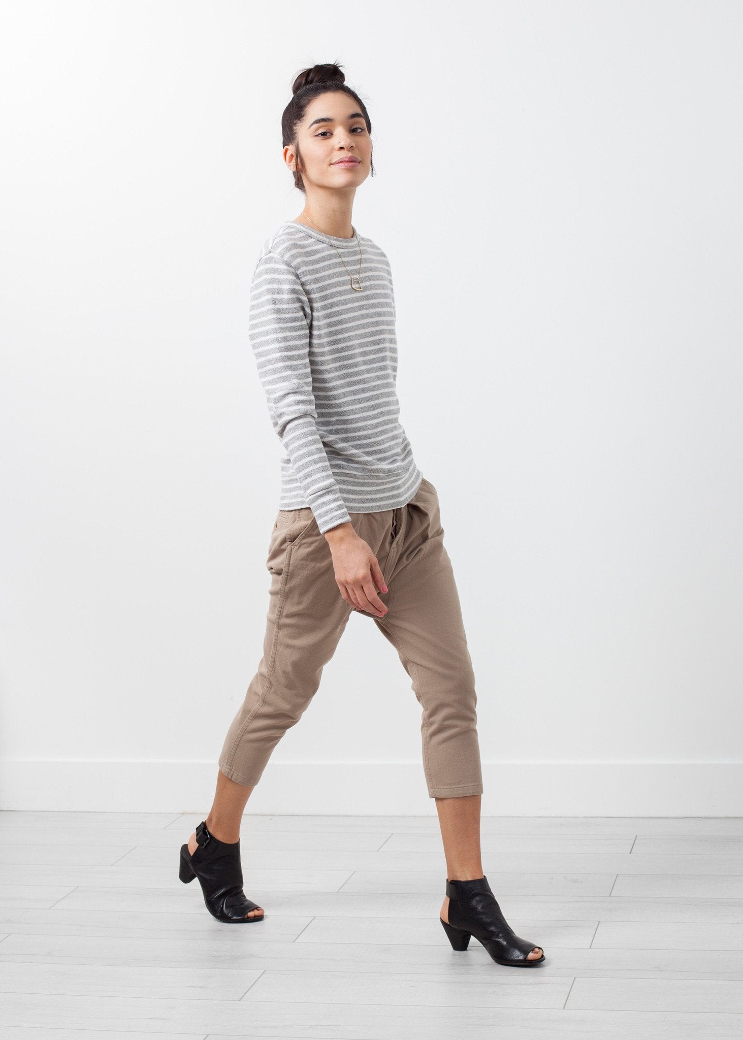 Striped Pullover|women's knitwear[option1]|[option2]|[option3] - hello