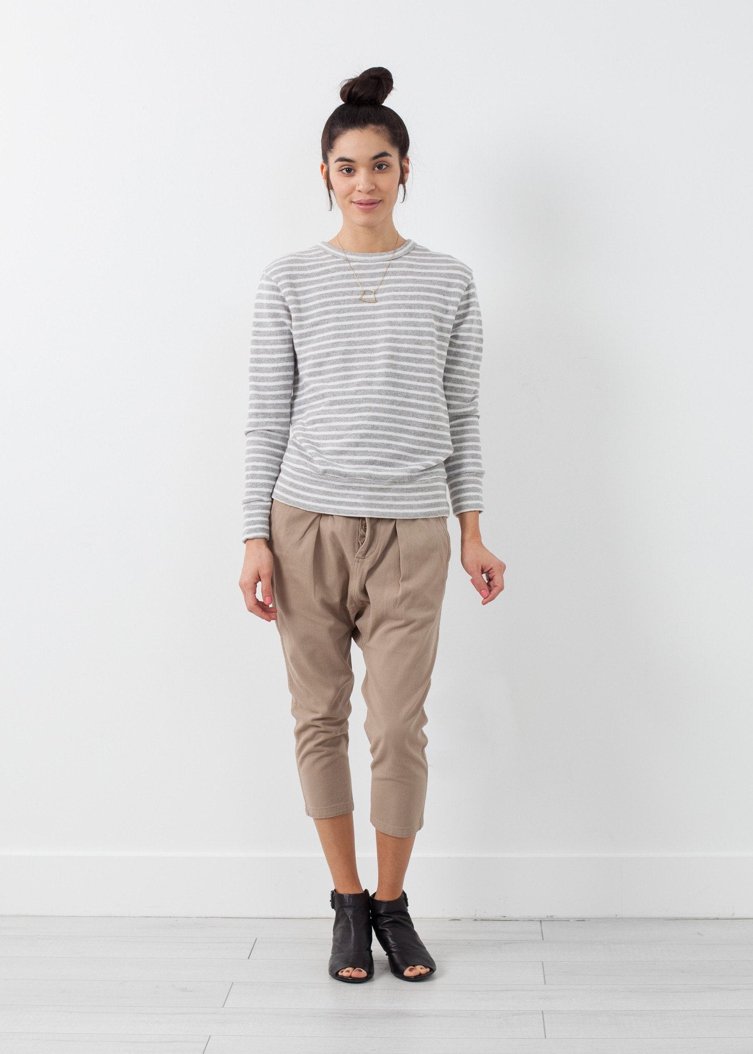 Striped Pullover|women's knitwear[option1]|[option2]|[option3] - hello