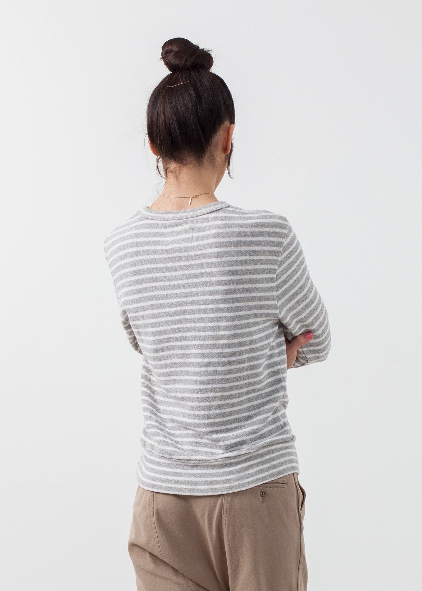 Striped Pullover|women's knitwear[option1]|[option2]|[option3] - hello