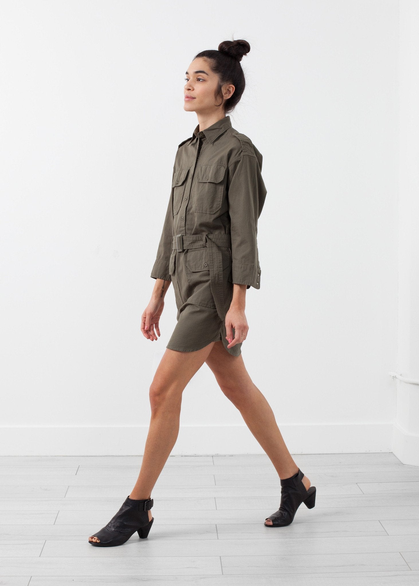 Belted Surplus Dress|women's dresses[option1]|[option2]|[option3] - hello