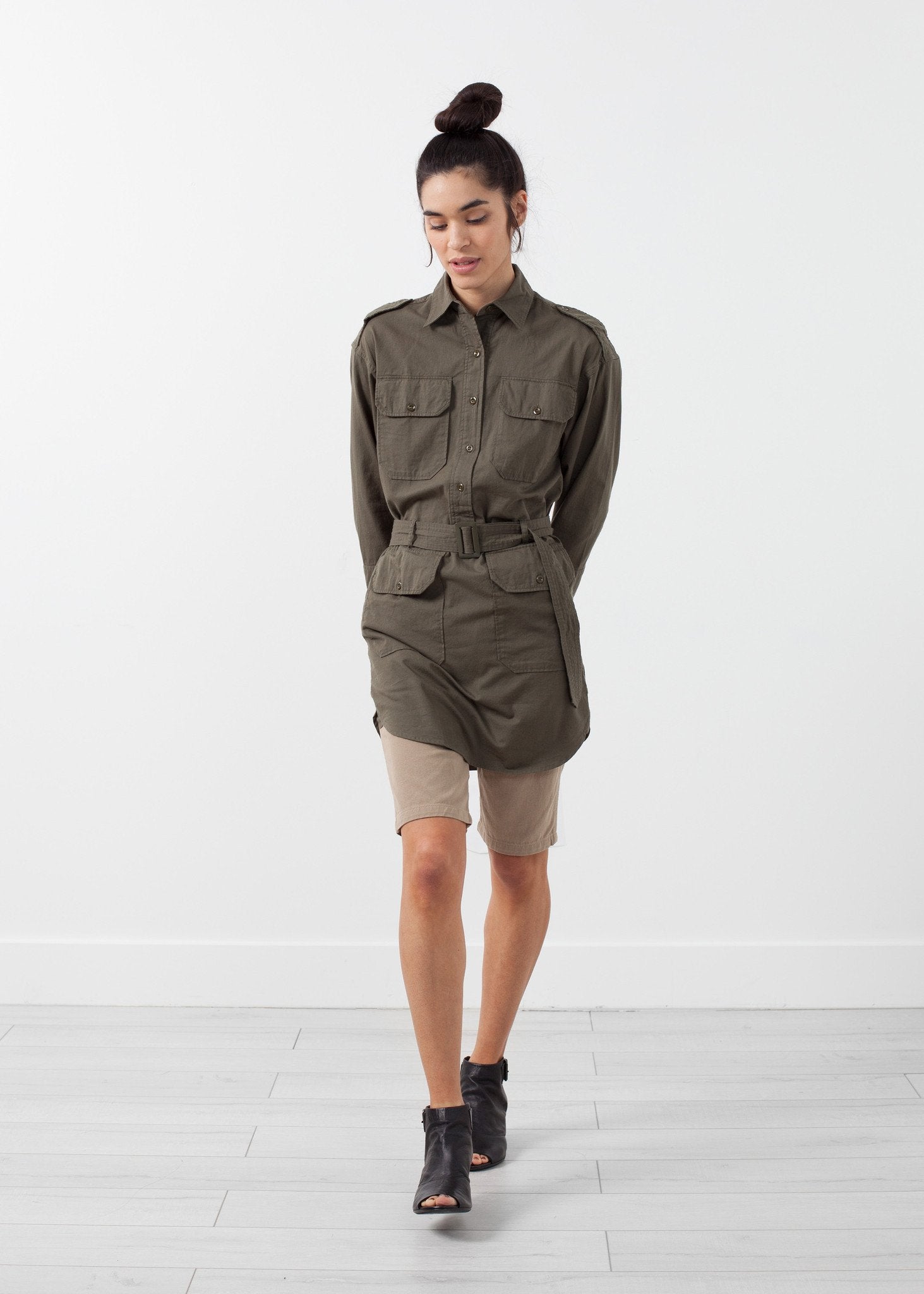 Belted Surplus Dress|women's dresses[option1]|[option2]|[option3] - hello