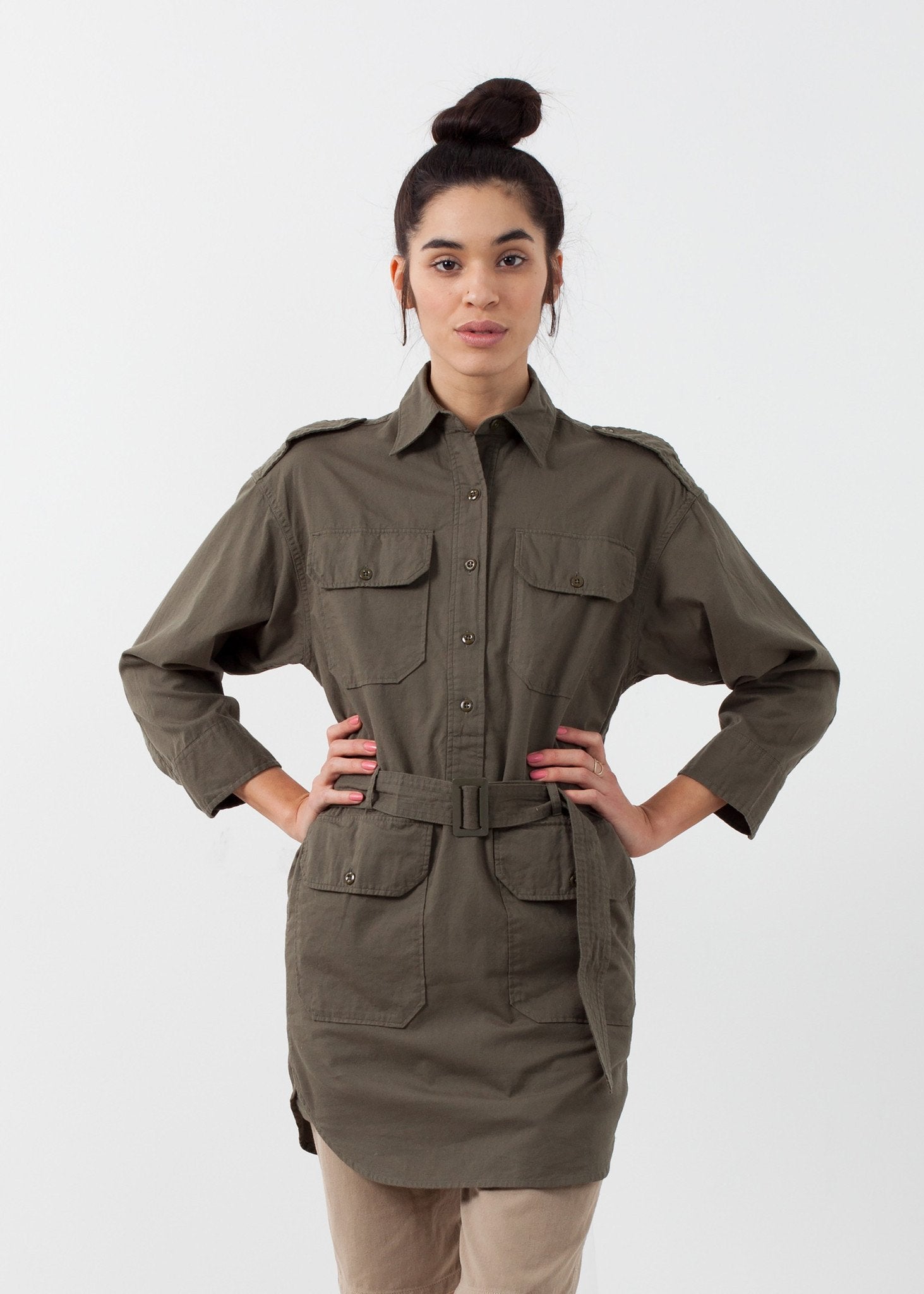 Belted Surplus Dress|women's dresses[option1]|[option2]|[option3] - hello