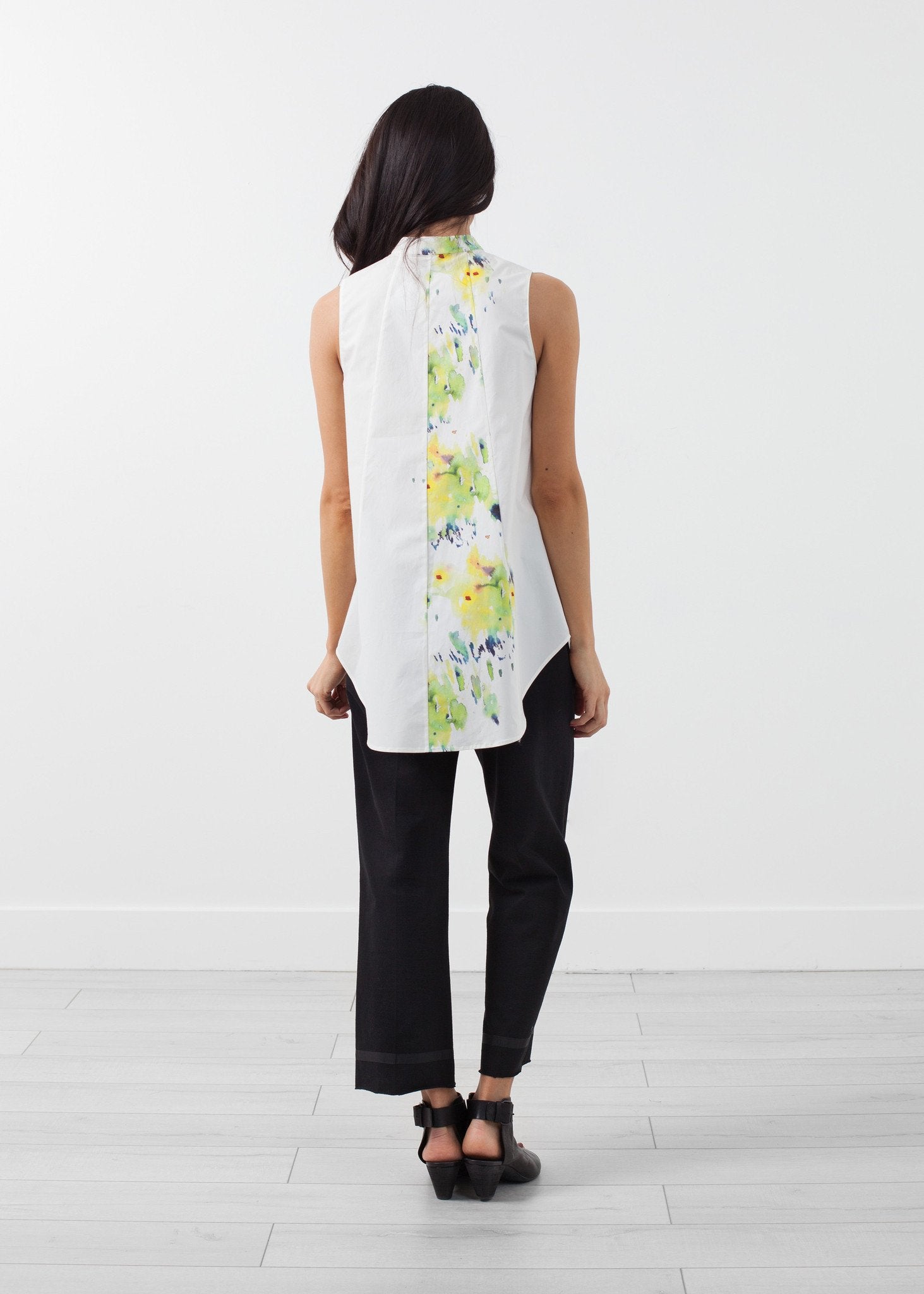 Sleeveless Tunic|women's button-ups[option1]|[option2]|[option3] - hello