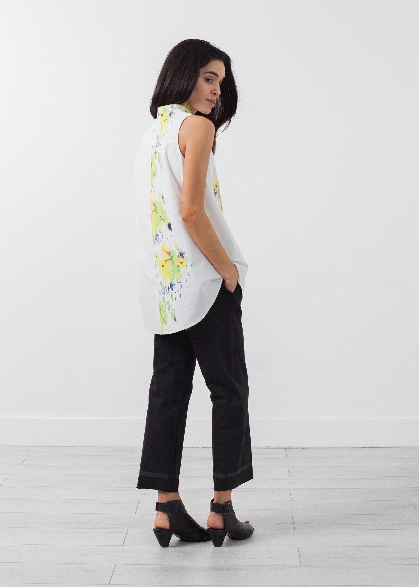 Sleeveless Tunic|women's button-ups[option1]|[option2]|[option3] - hello