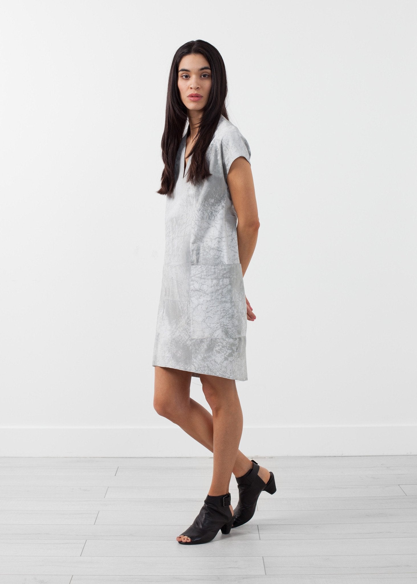 Polygon Leather Dress|women's dresses[option1]|[option2]|[option3] - hello