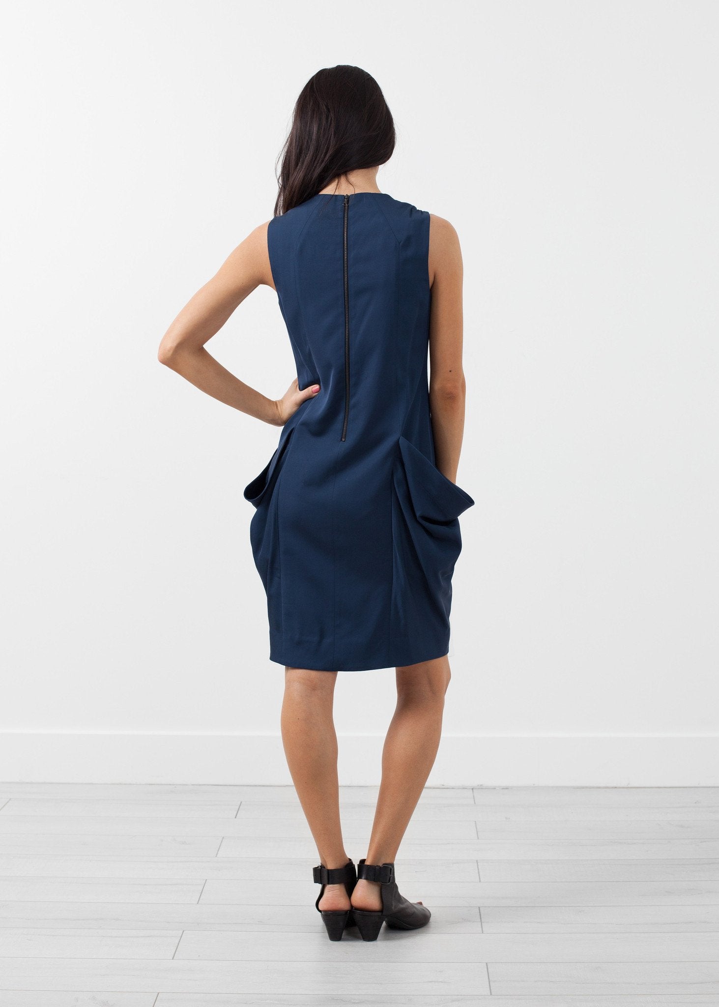 Uti Drape Dress|women's dresses[option1]|[option2]|[option3] - hello
