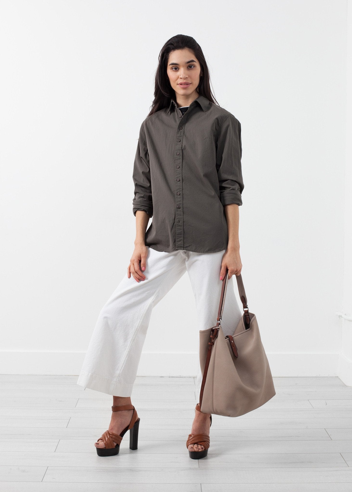 Woven Shirt|unisex button ups[option1]|[option2]|[option3] - hello