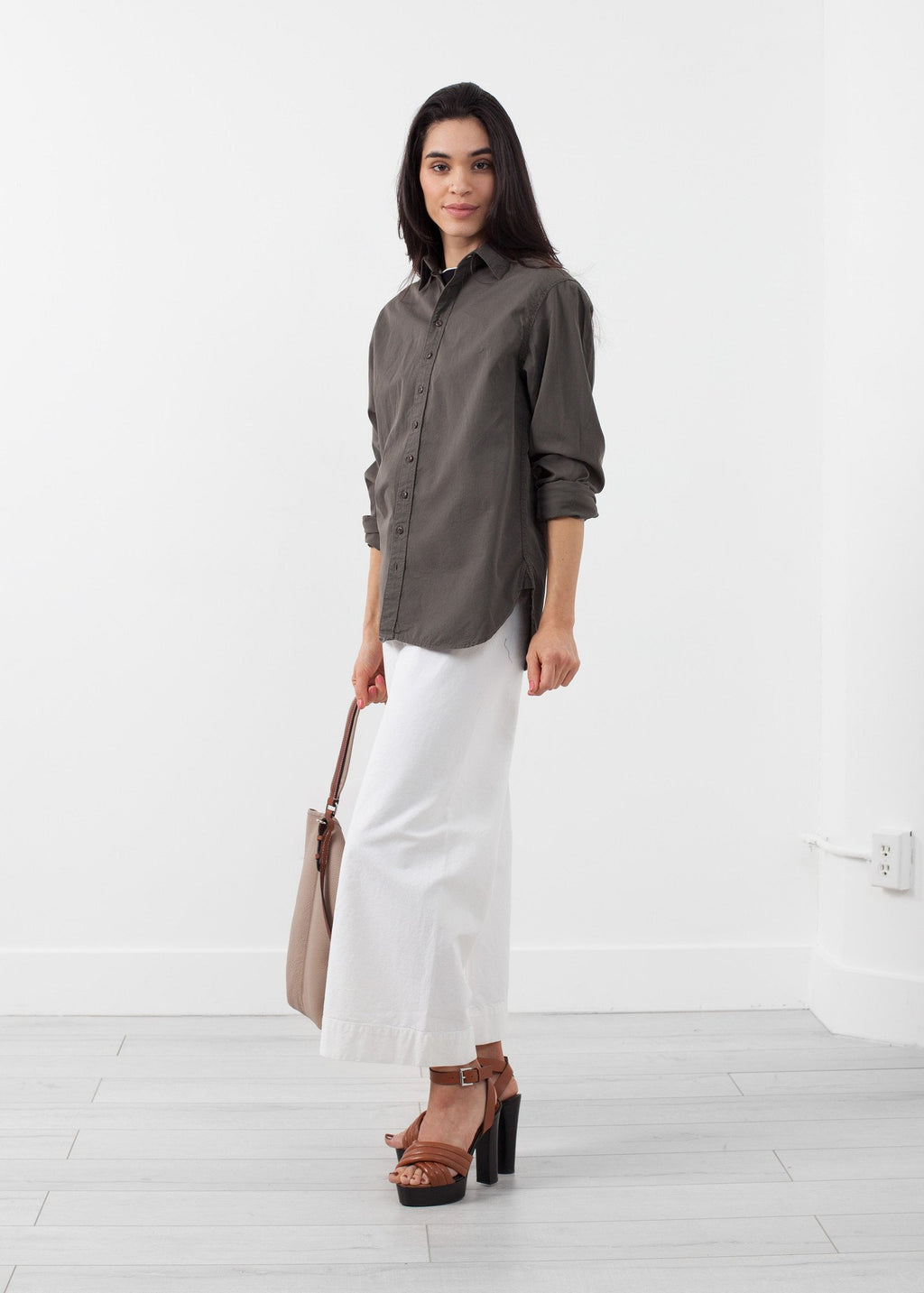 Woven Shirt|unisex button ups[option1]|[option2]|[option3] - hello