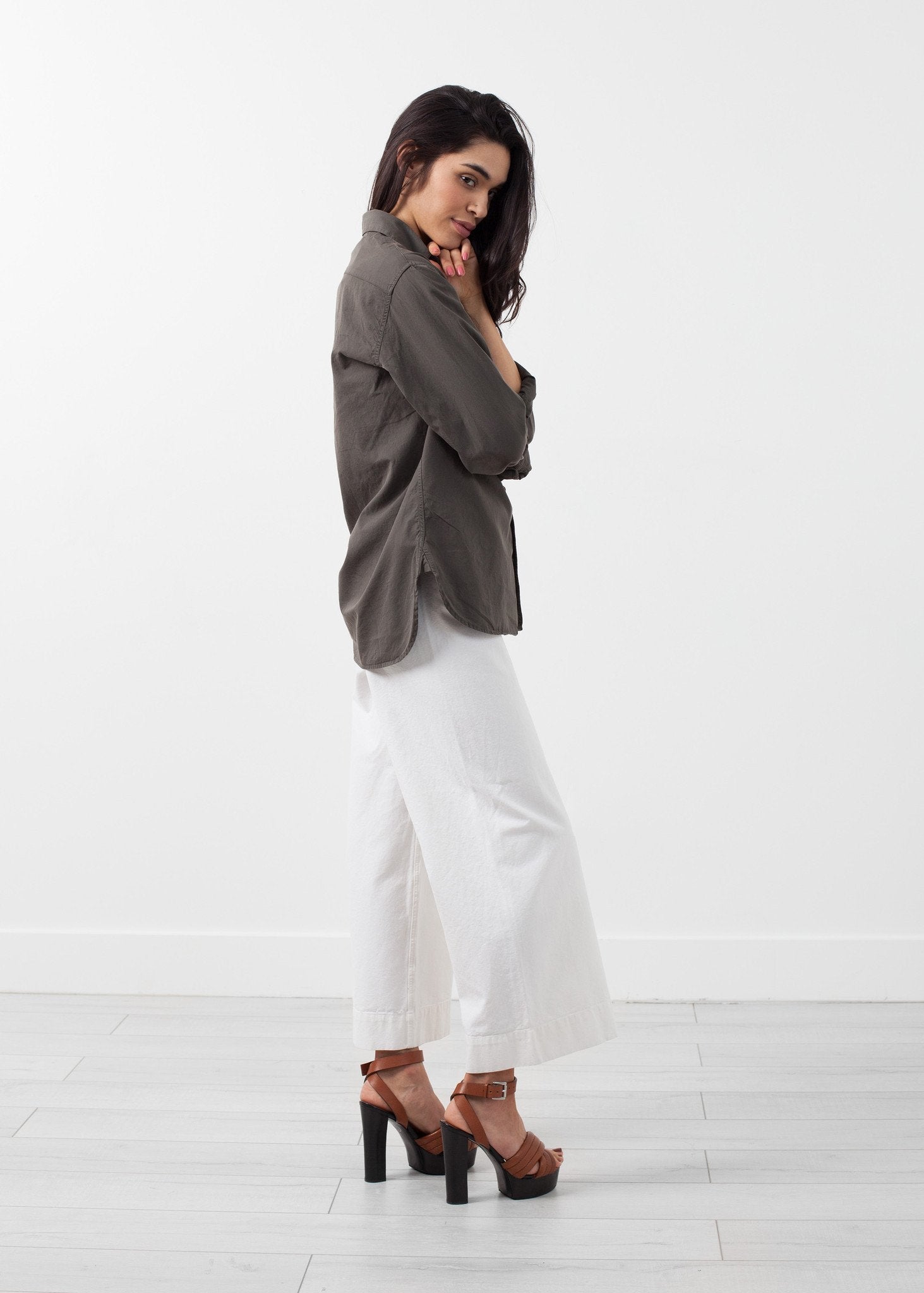 Woven Shirt|unisex button ups[option1]|[option2]|[option3] - hello