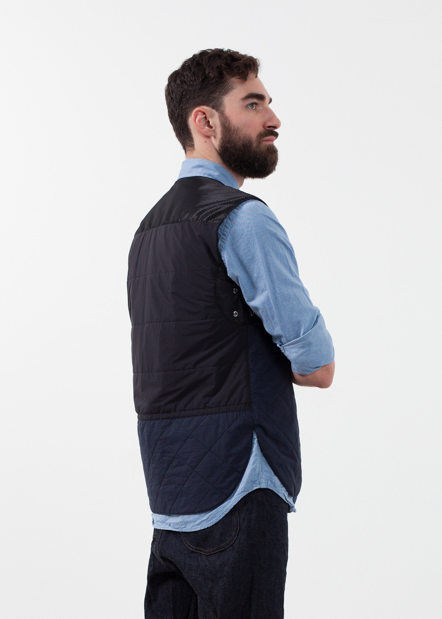 Reversible Quilted Vest|men's vests[option1]|[option2]|[option3] - hello